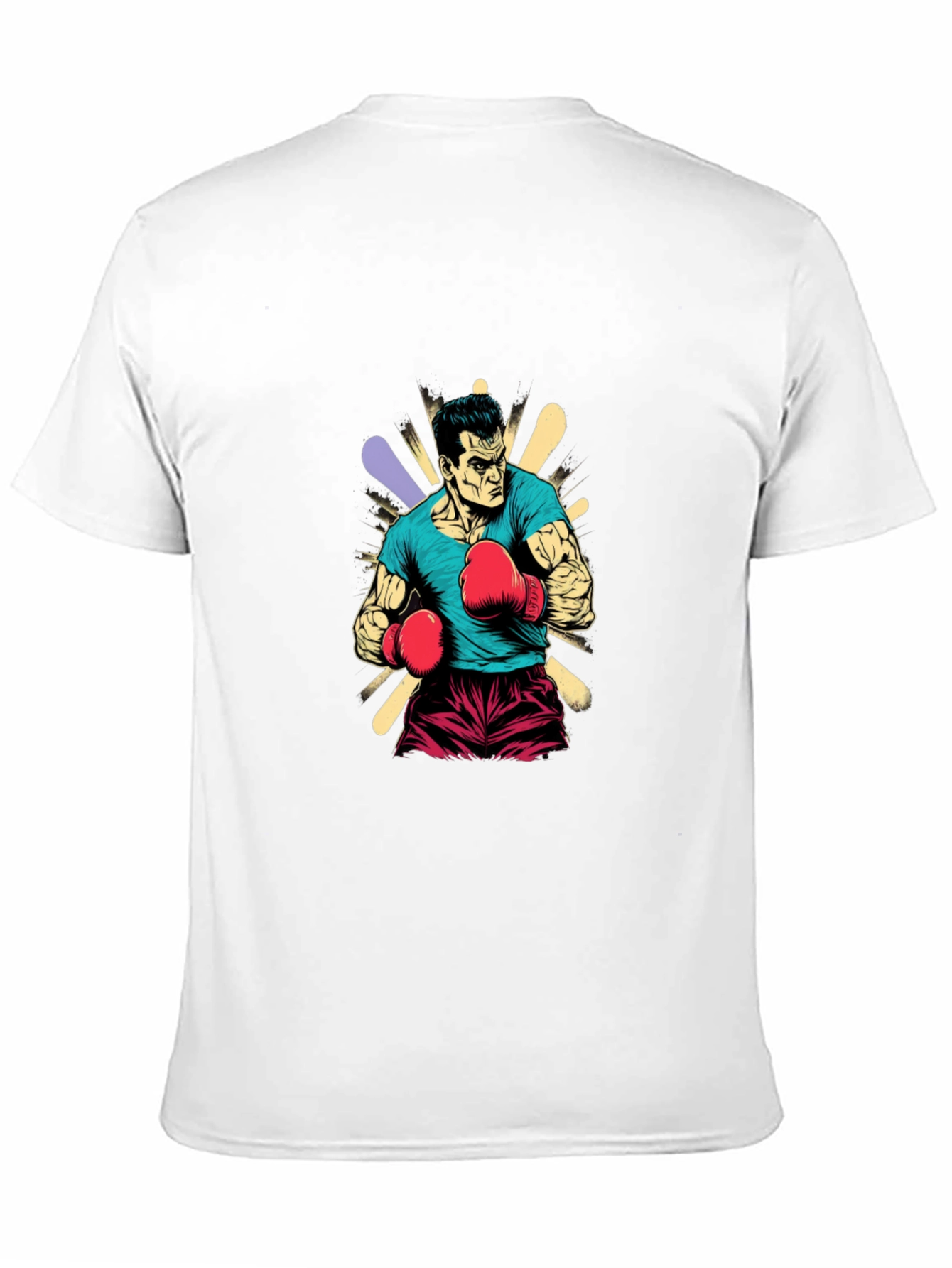 Boxer Graphic Tee - Black Cotton T-Shirt