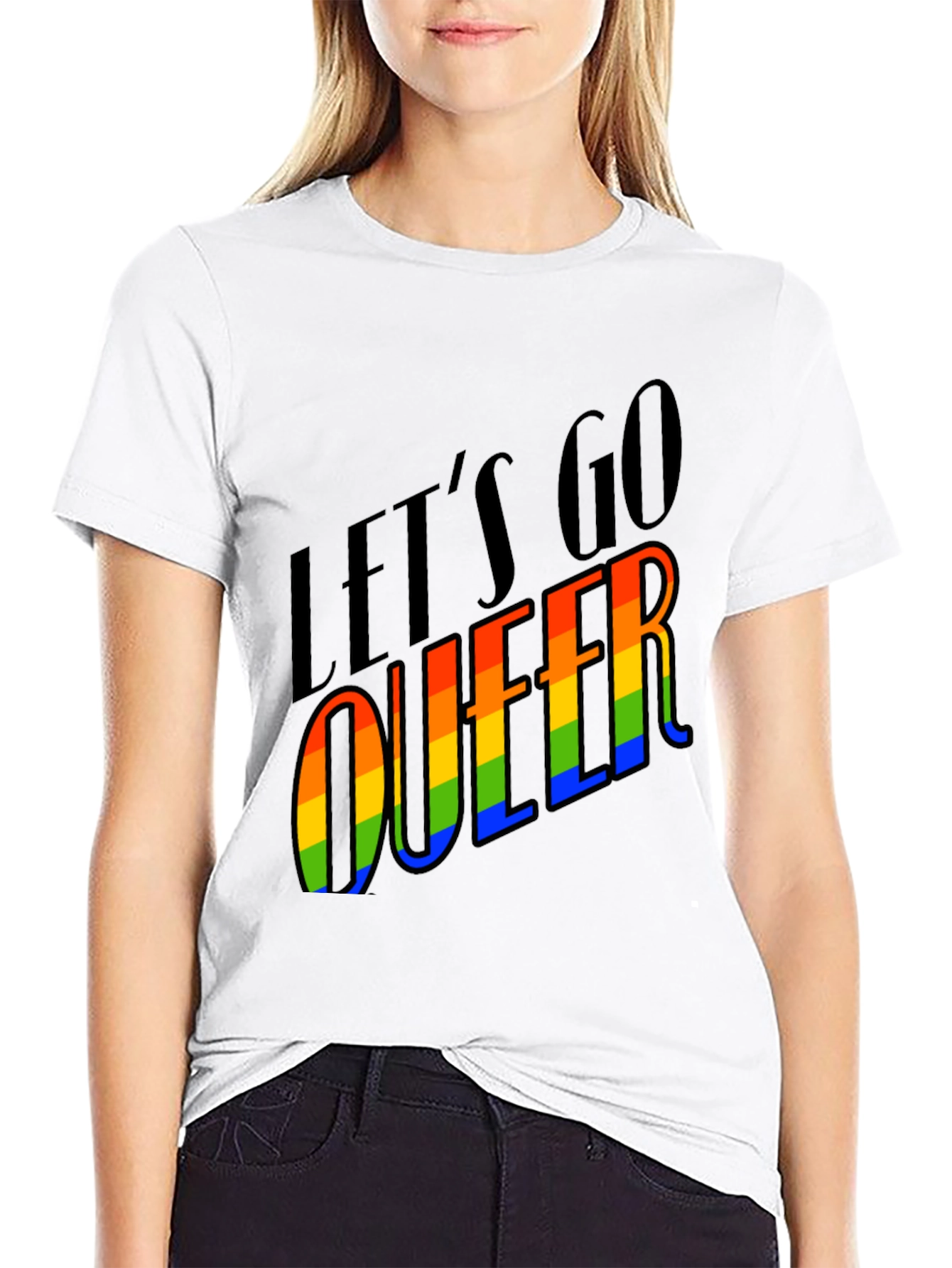 Lets Go Queer Pride T-Shirt - Black LGBTQ Tee