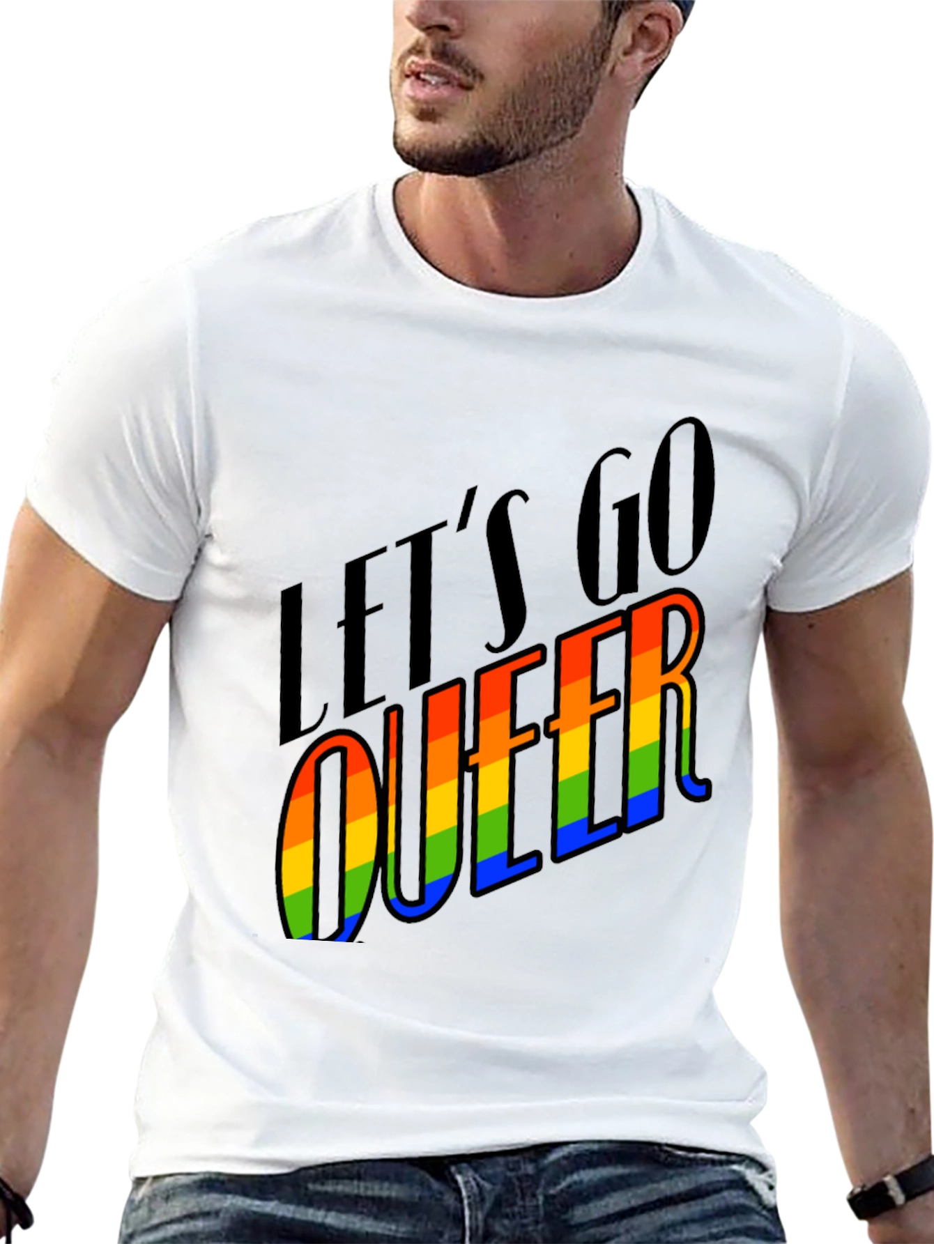 Lets Go Queer Pride T-Shirt - Black LGBTQ Tee
