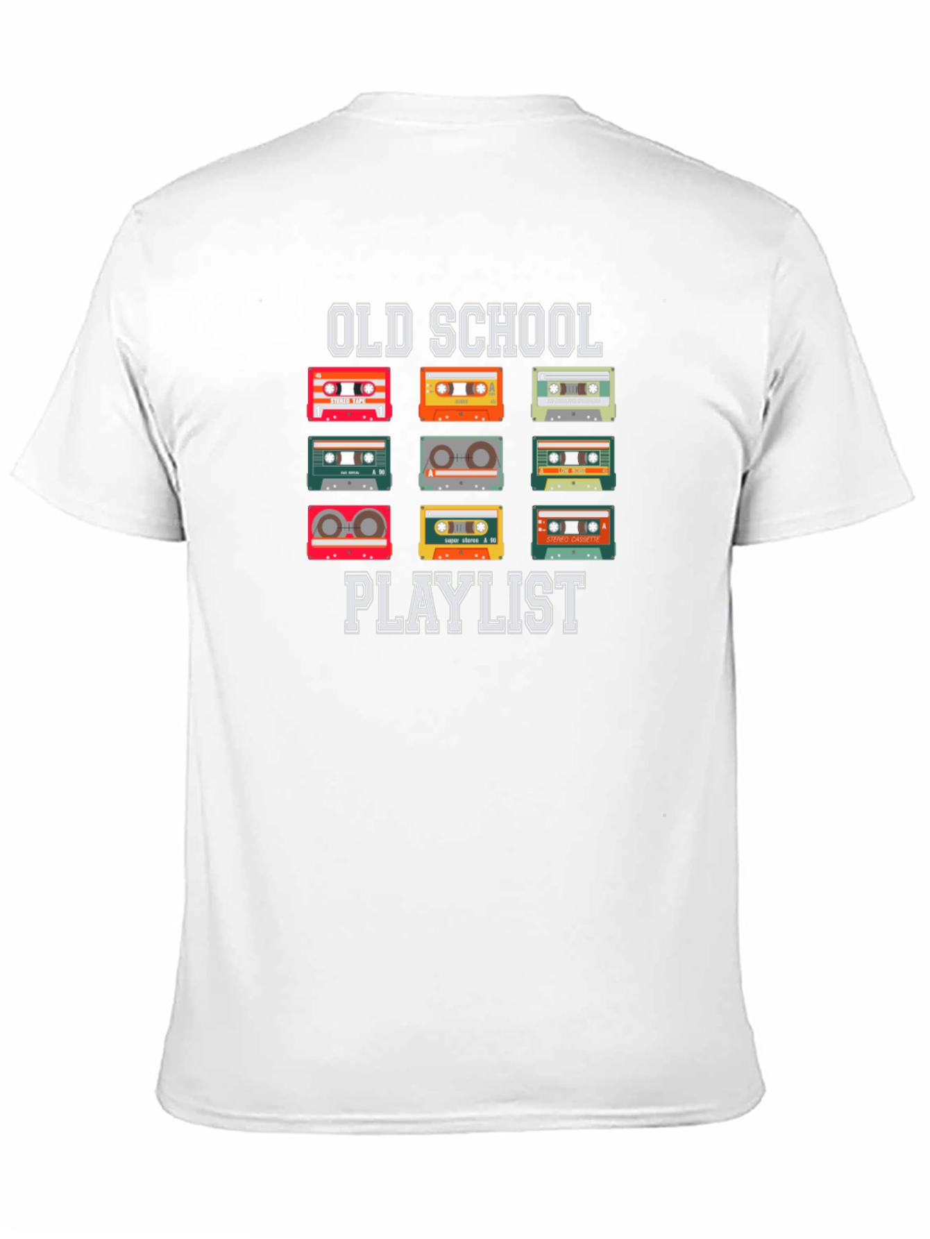 Old School Playlist Retro Cassette Tape T-Shirt