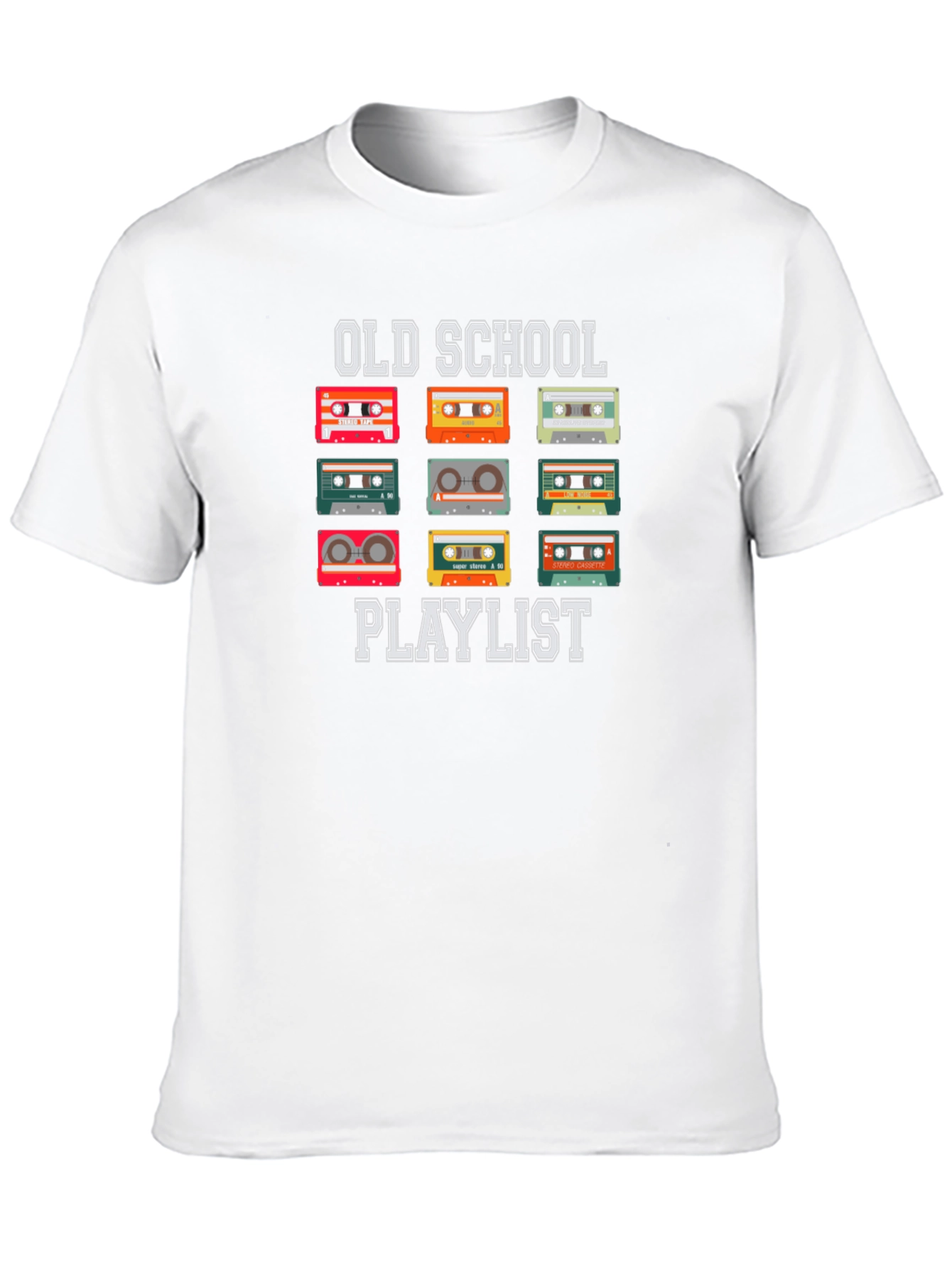 Old School Playlist Retro Cassette Tape T-Shirt