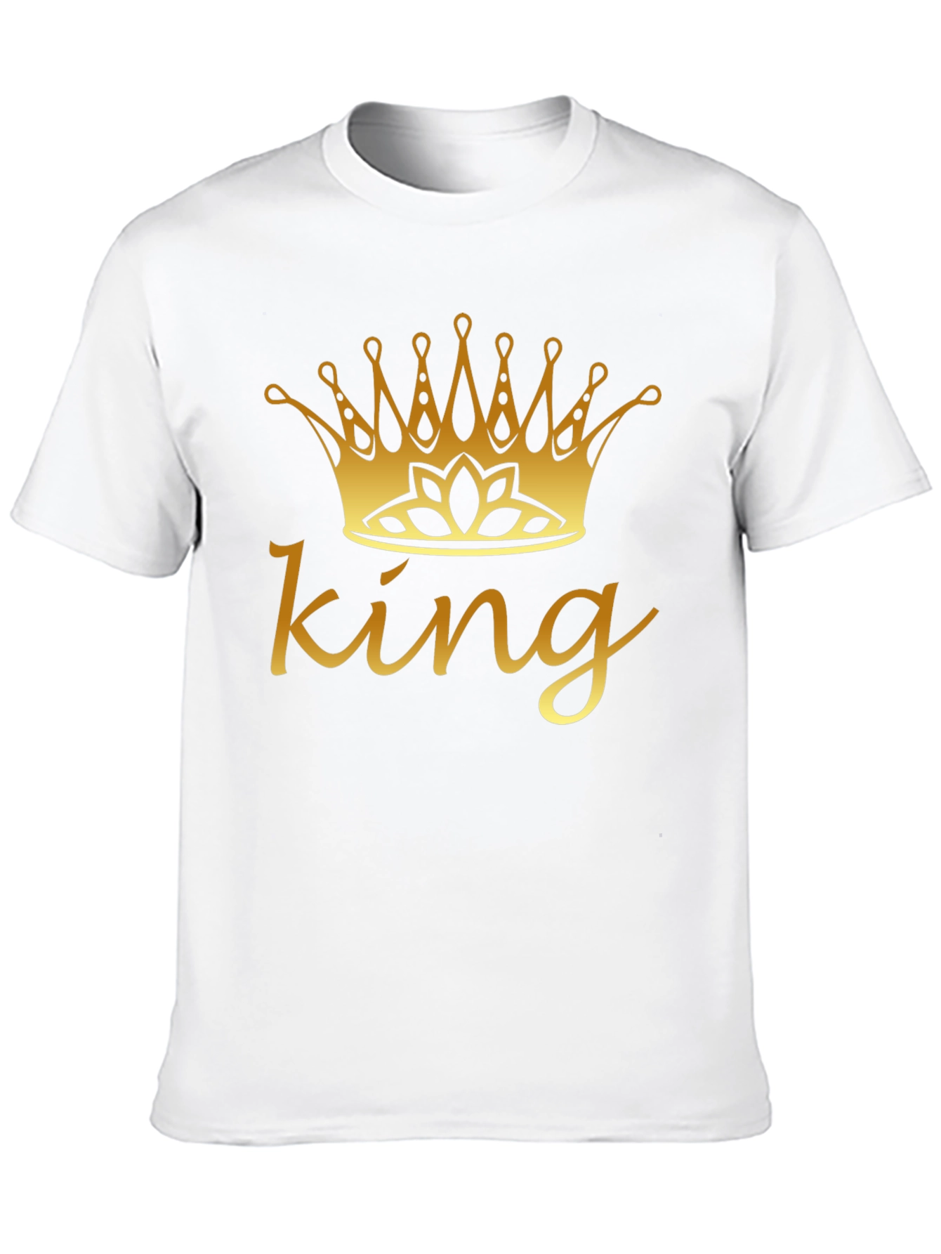 King Crown Graphic Tee - Black Cotton Shirt