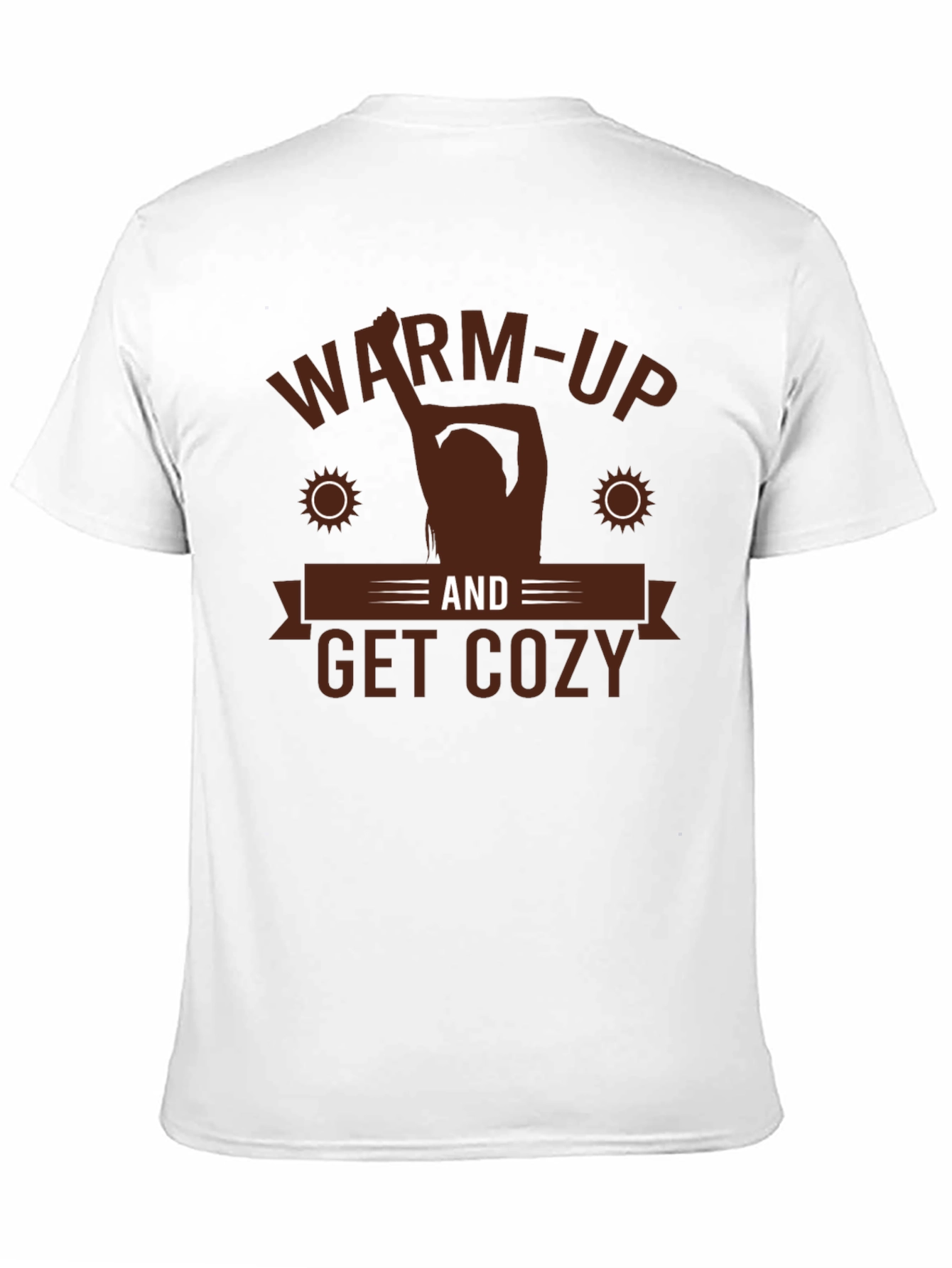 Warm-Up and Get Cozy Black Graphic Tee