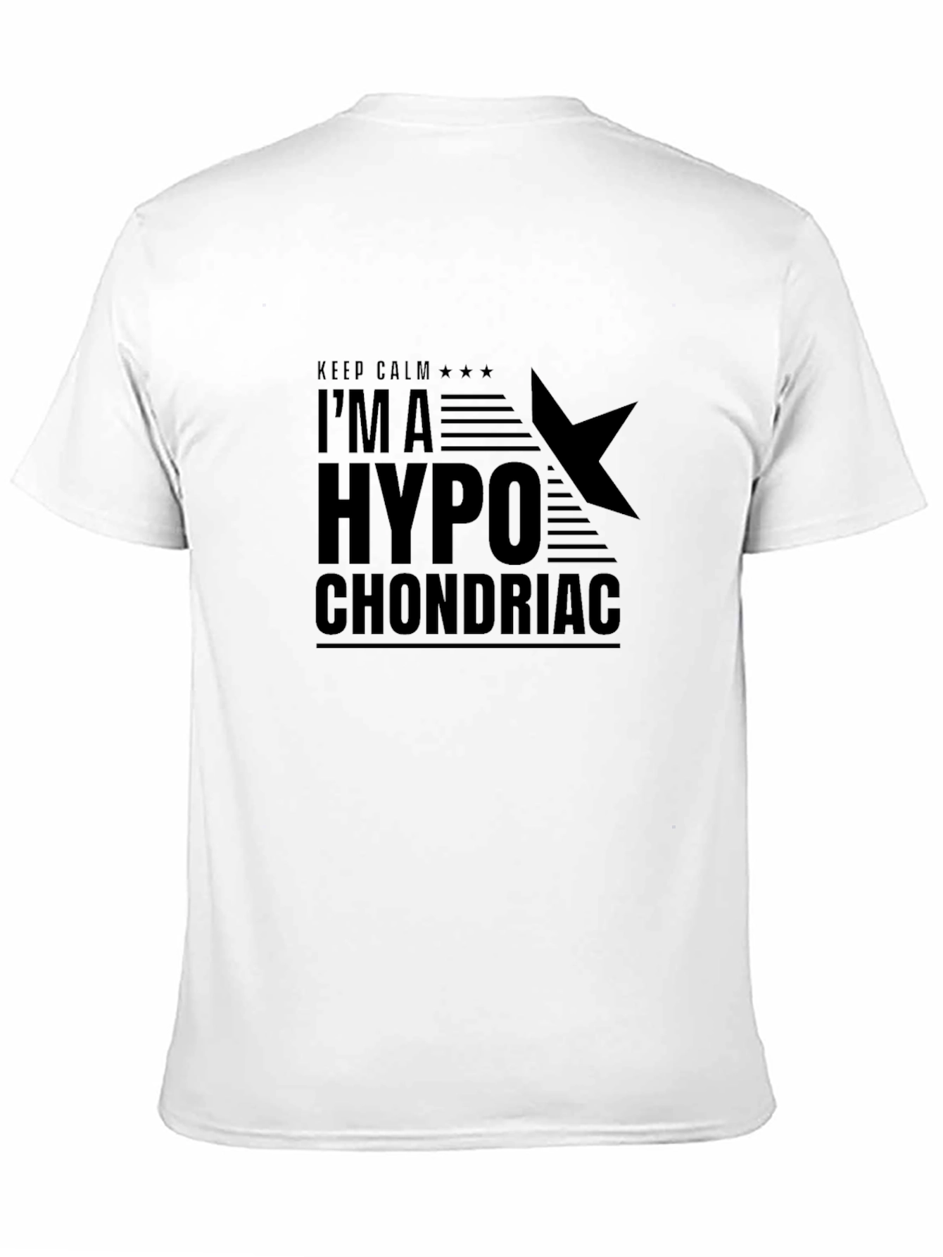 Keep Calm Hypochondriac Black Graphic T-Shirt