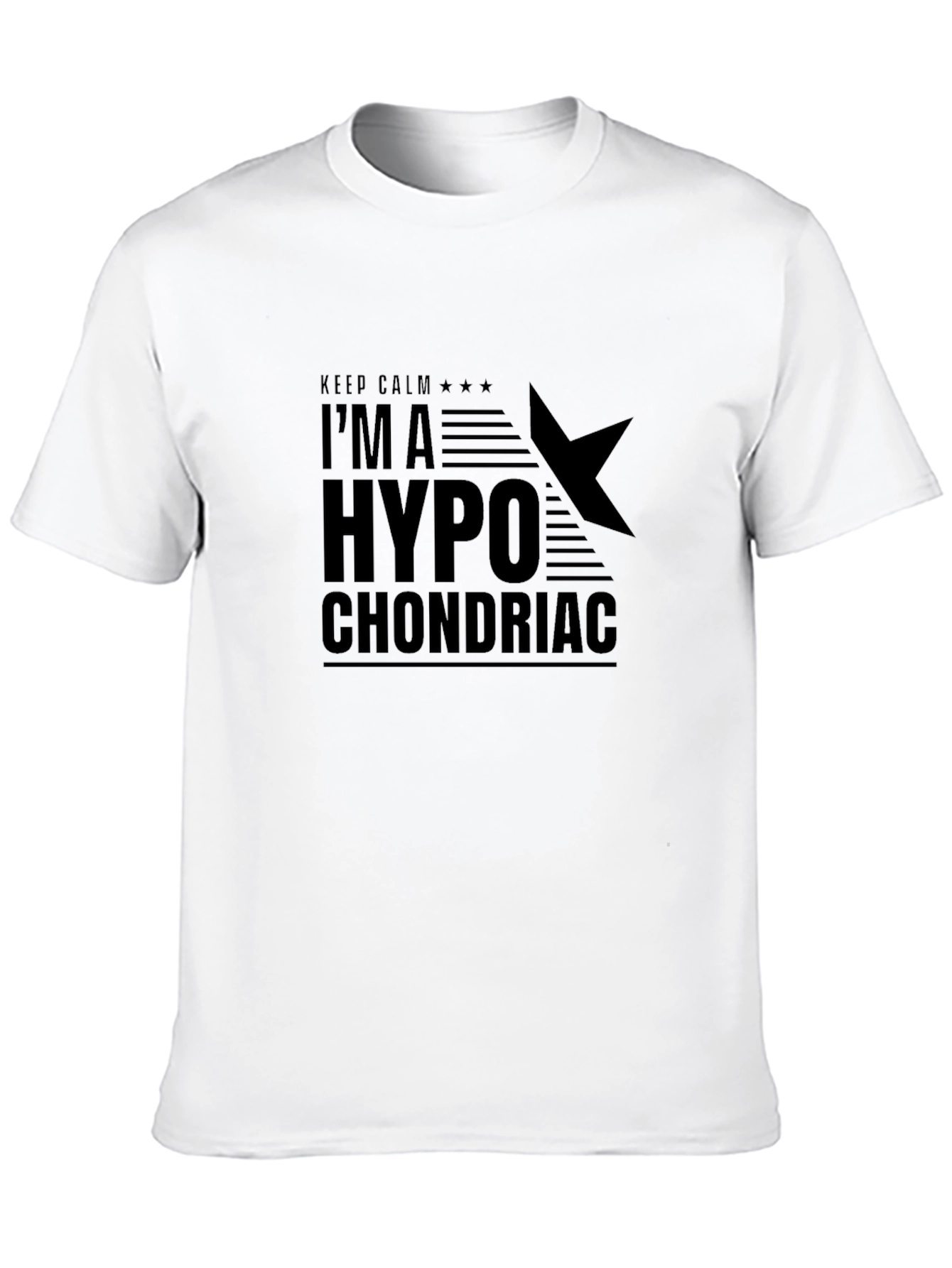 Keep Calm Hypochondriac Black Graphic T-Shirt
