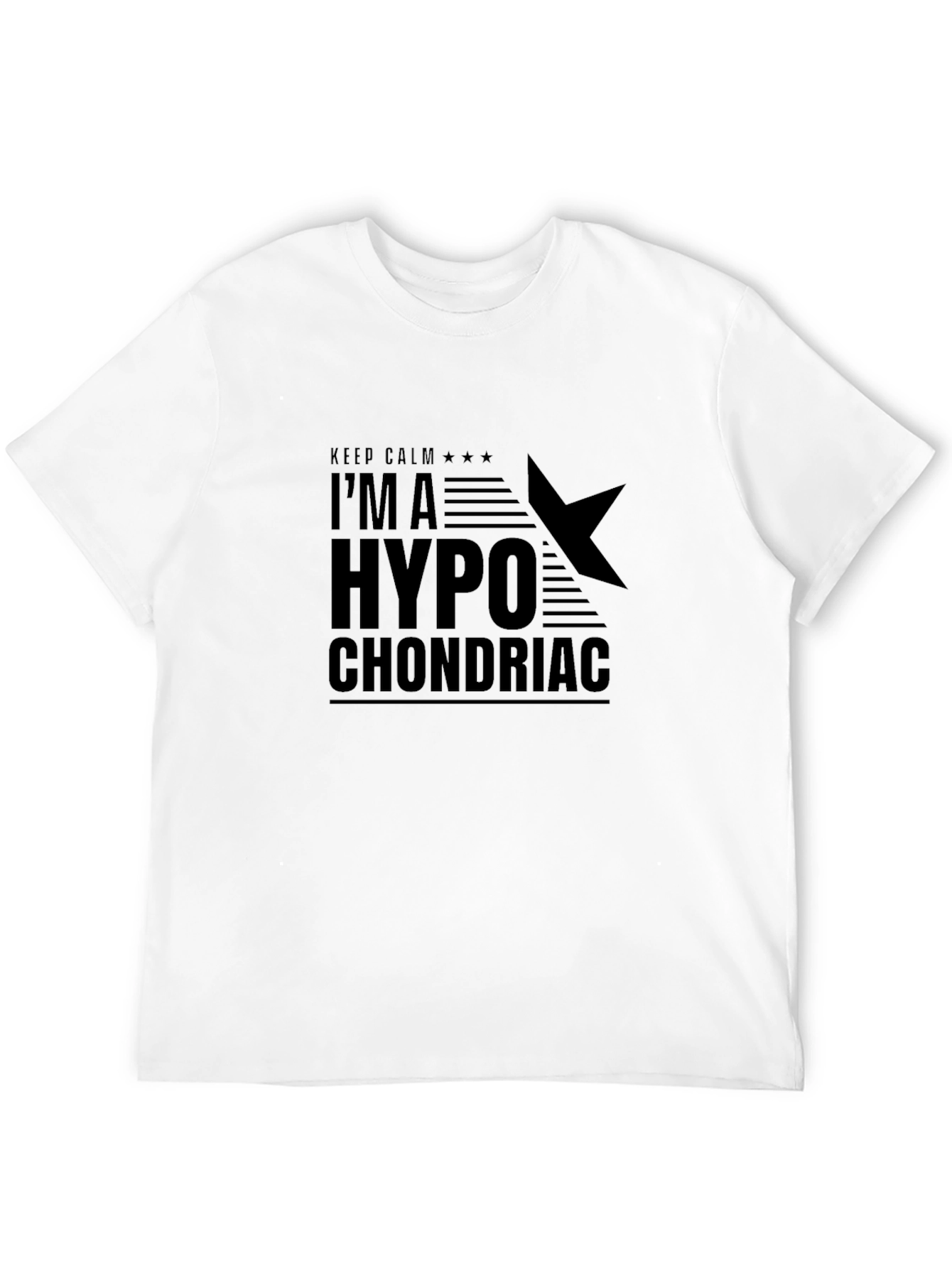 Keep Calm Hypochondriac Black Graphic T-Shirt