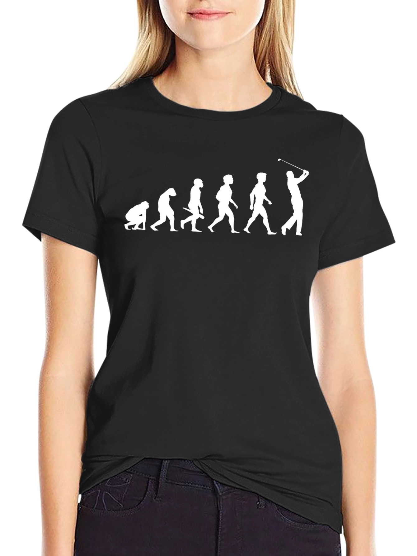 Evolution of Golf Black T-Shirt