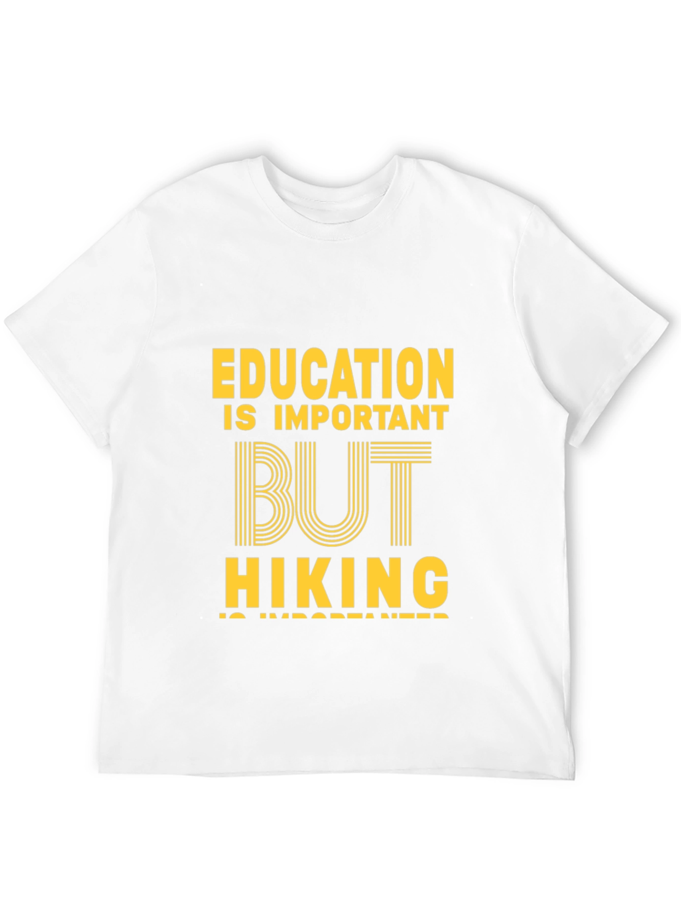 Education vs Hiking Graphic Tee