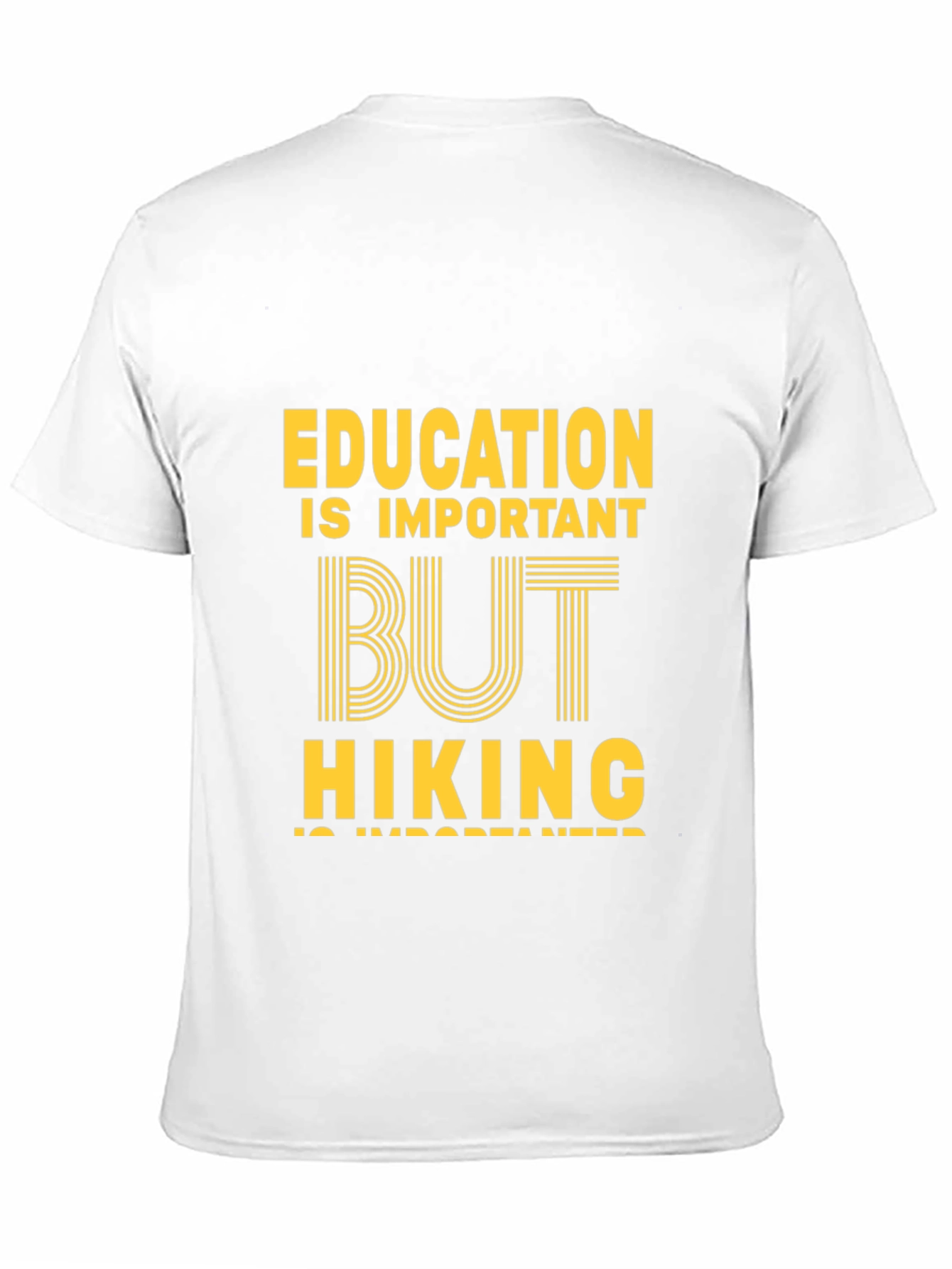 Education vs Hiking Graphic Tee