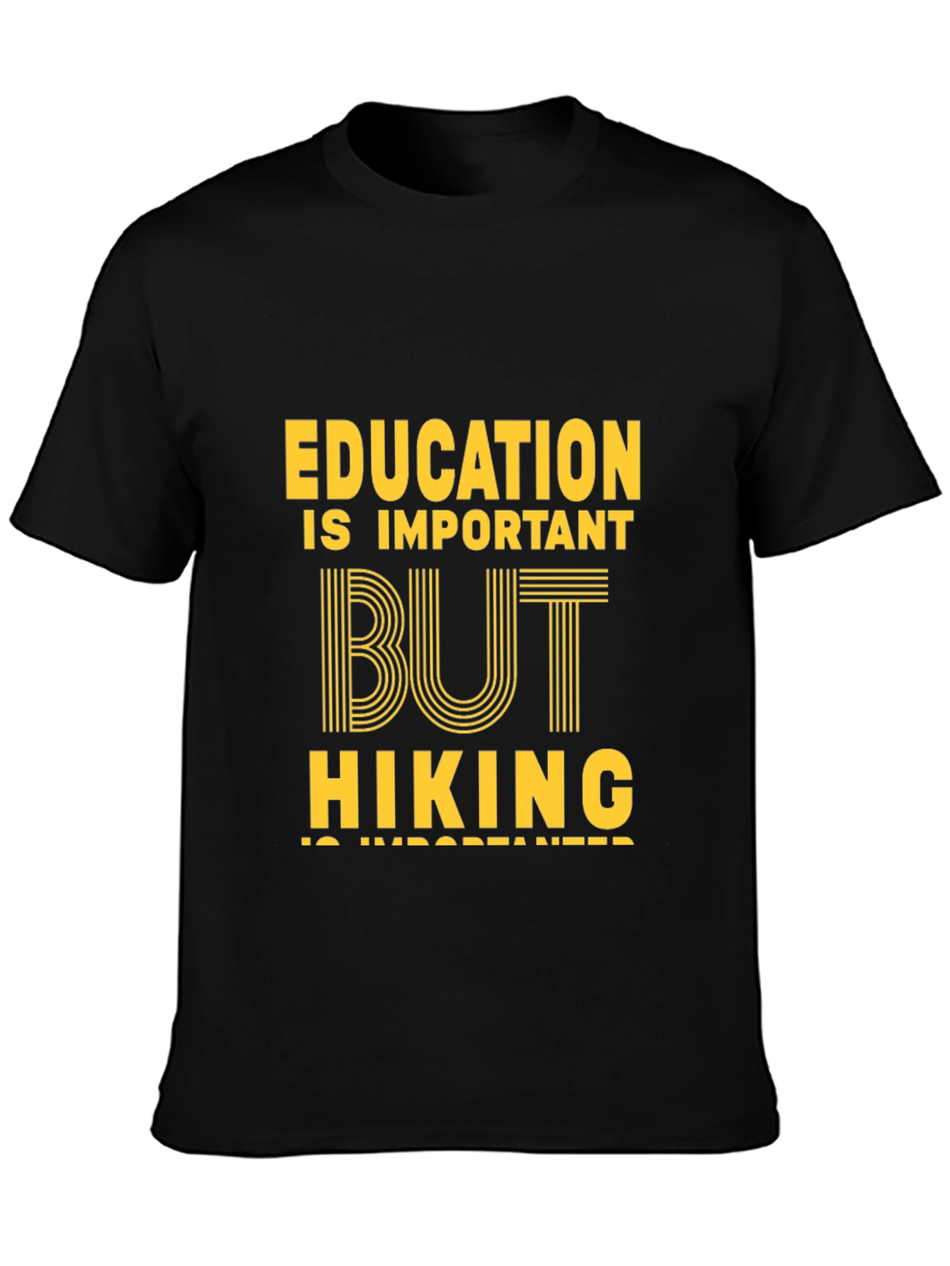Education vs Hiking Graphic Tee