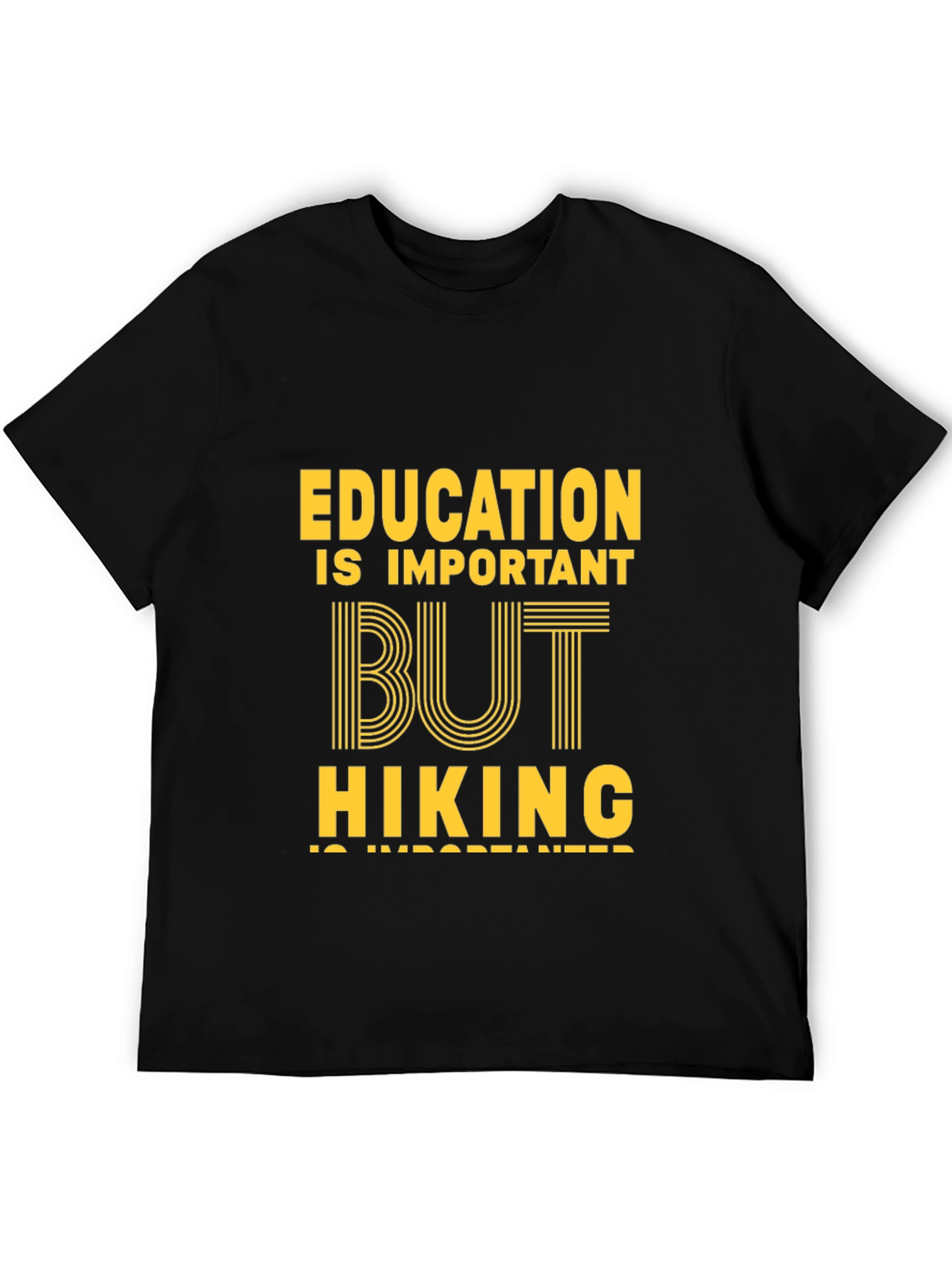 Education vs Hiking Graphic Tee