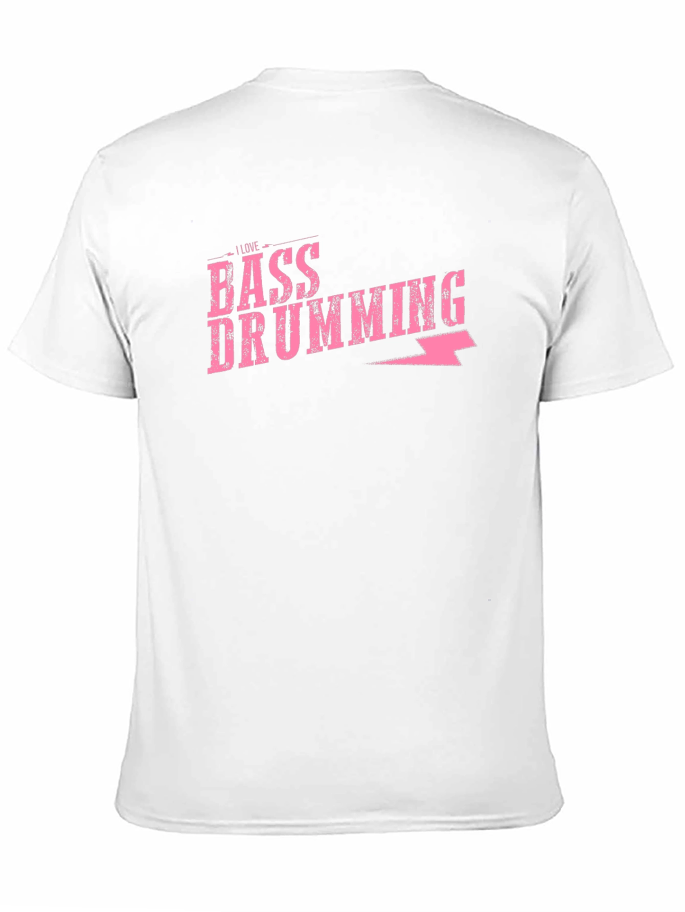 Bass Drumming Graphic Tee - Black Cotton T-Shirt
