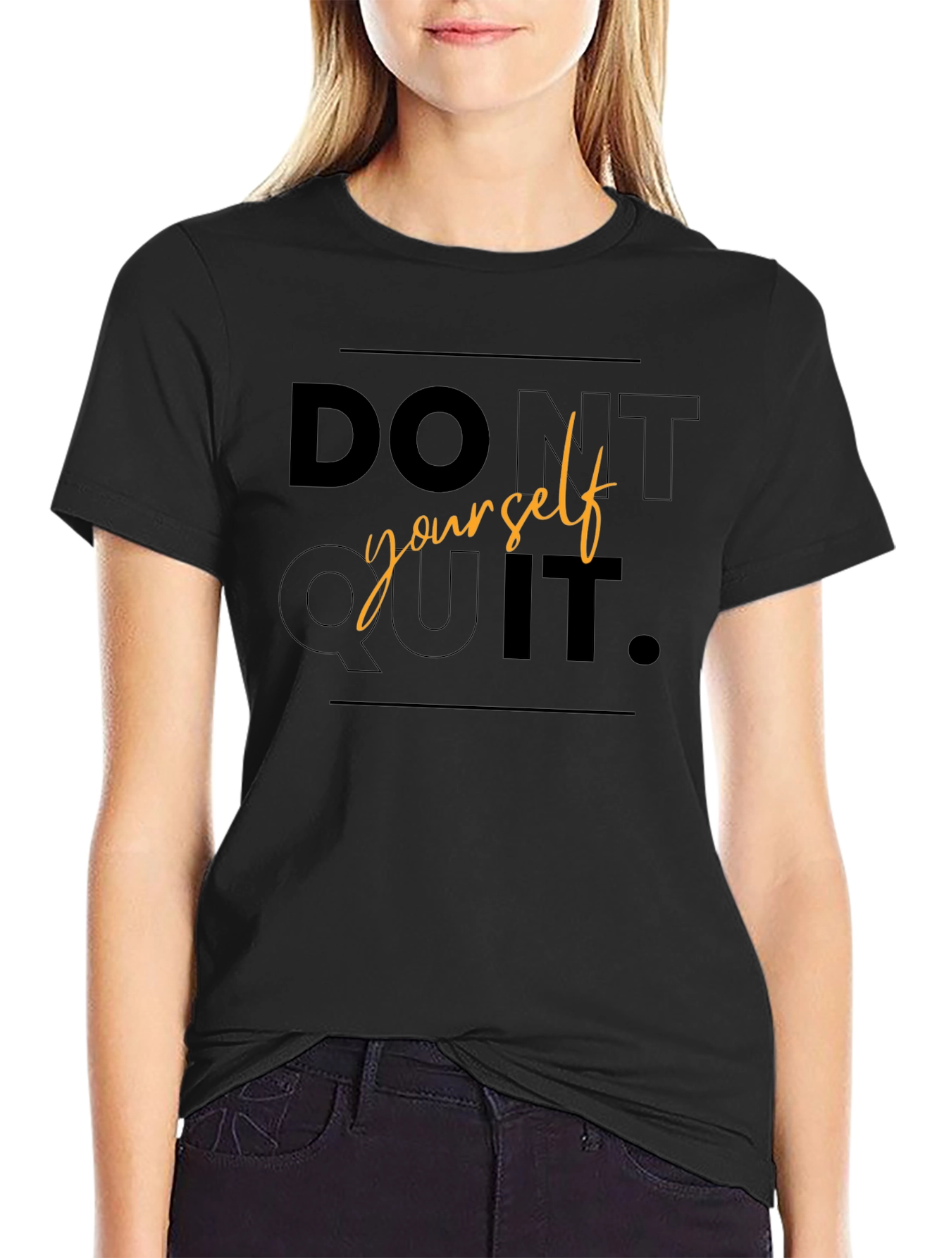 Dont Quit Black T-Shirt