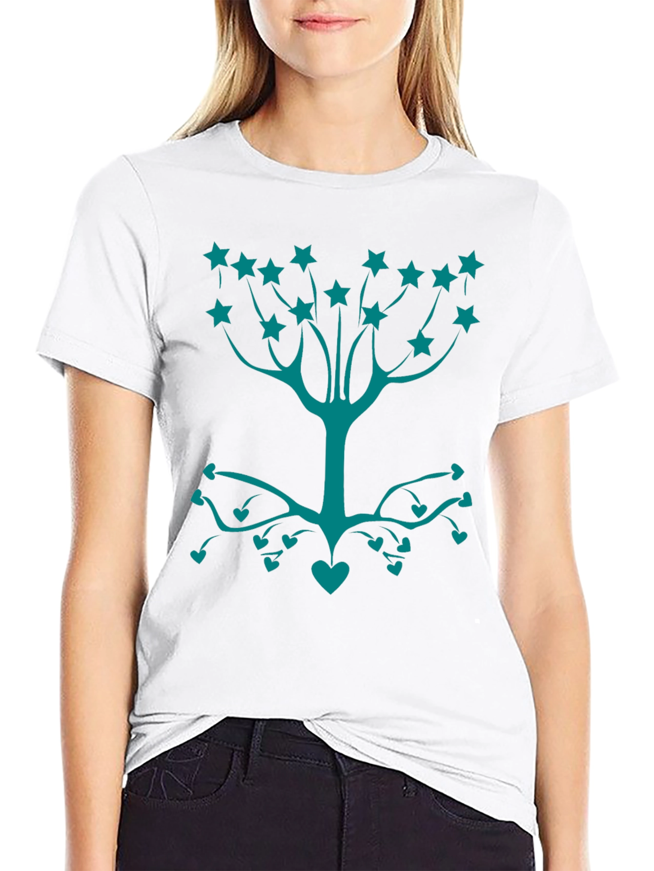 Nature Love Tee - Stars and Hearts Tree