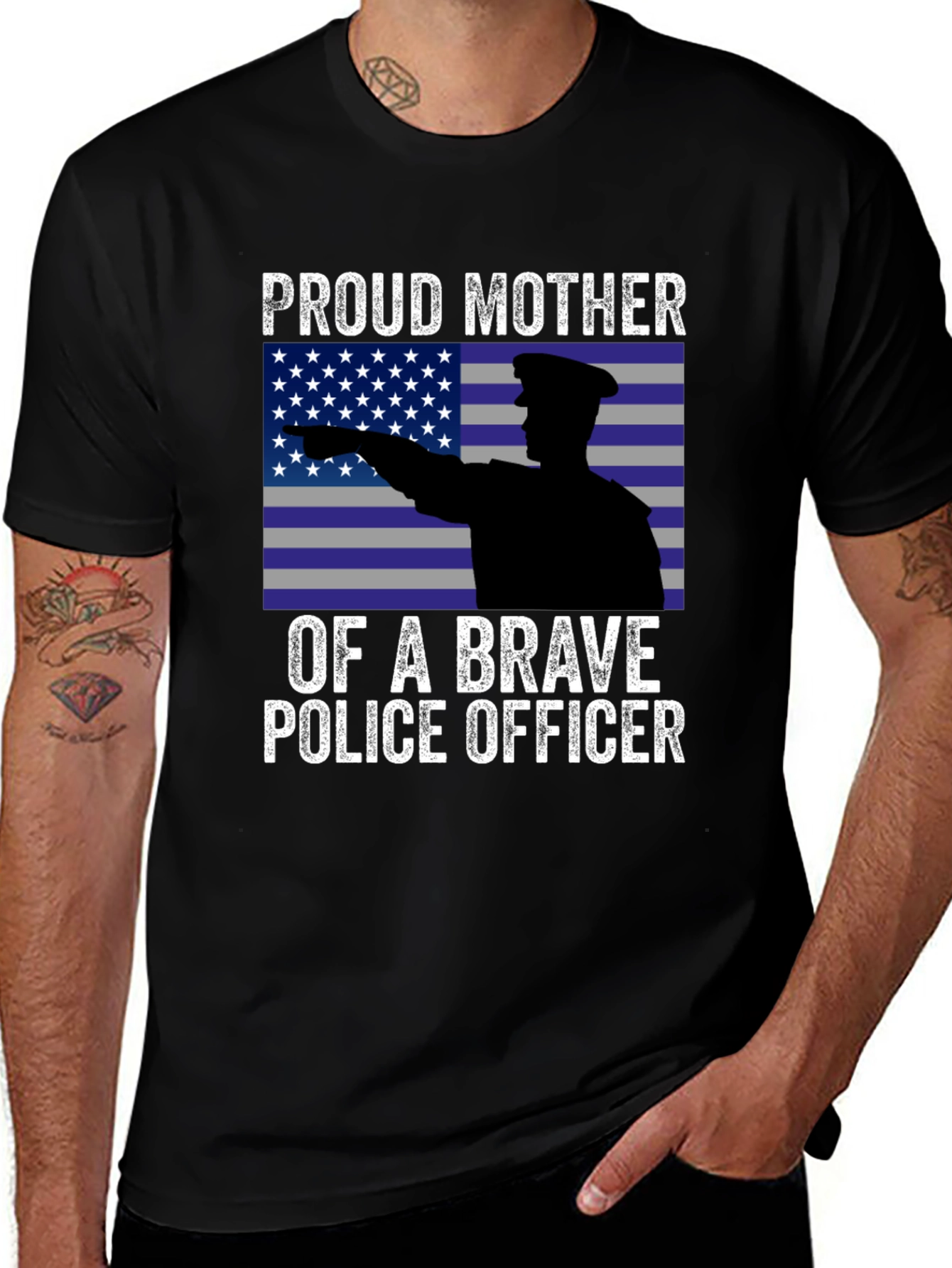 Proud Mother Police Officer T-Shirt
