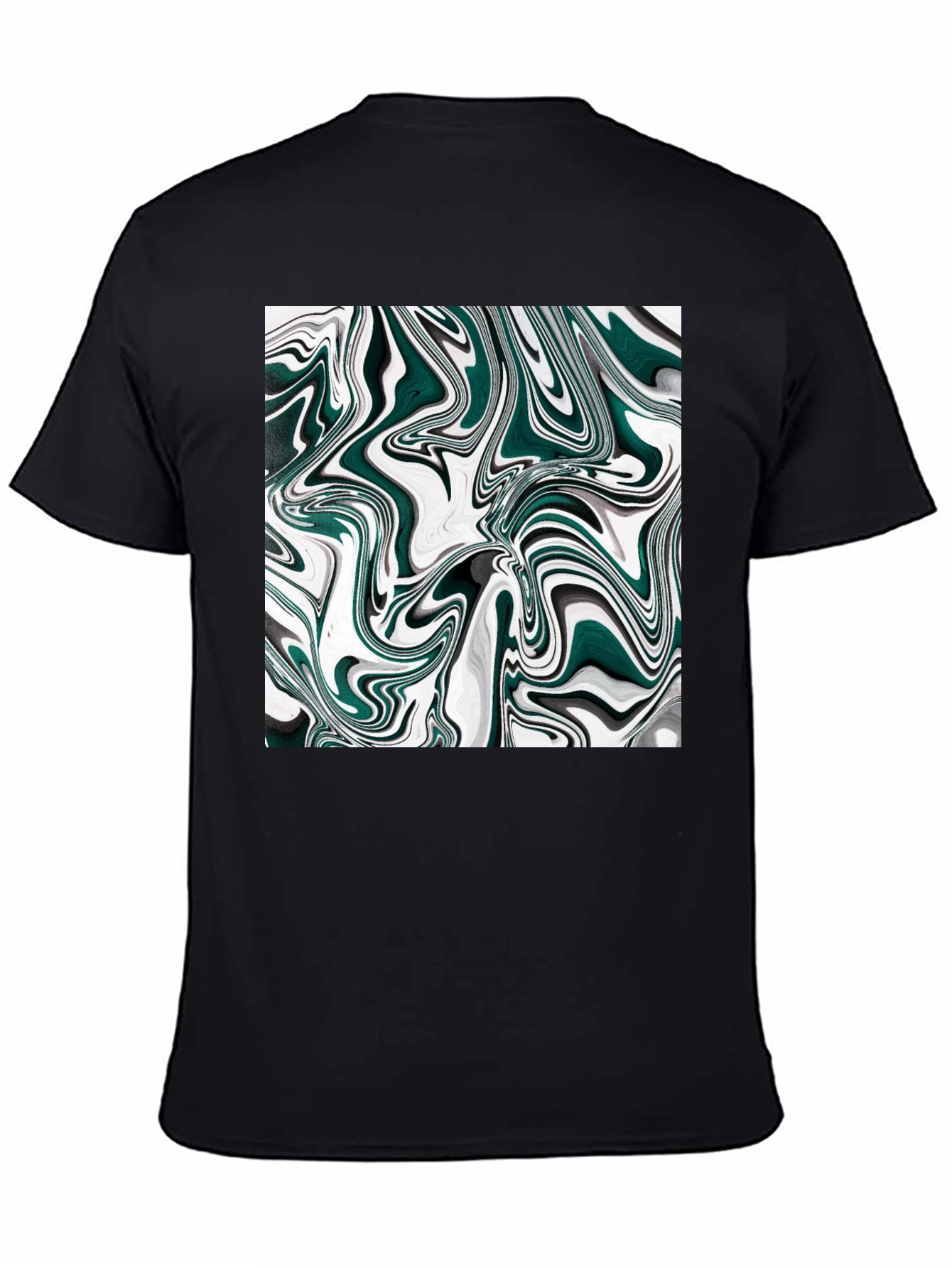 Abstract Swirl Graphic Tee