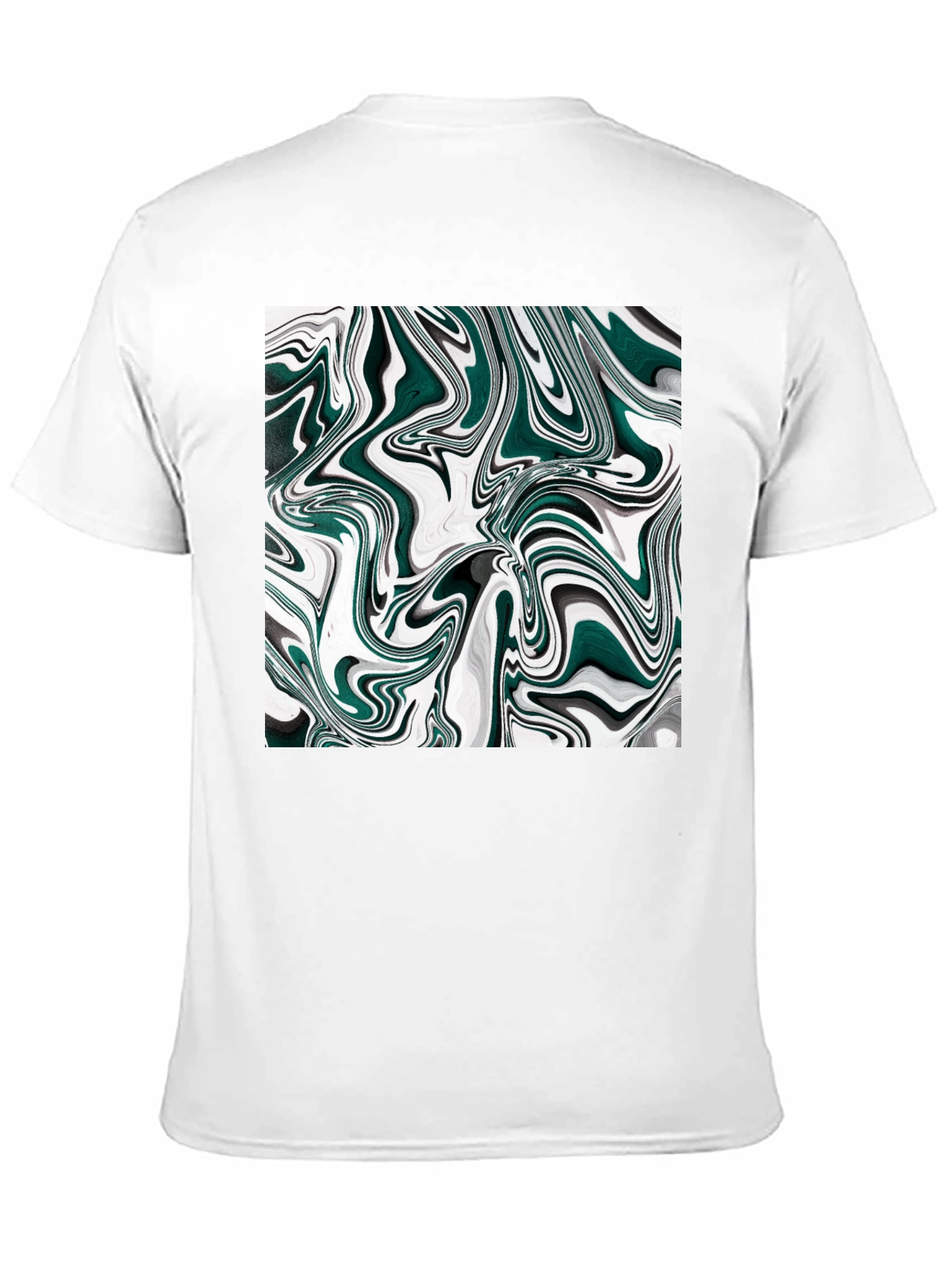 Abstract Swirl Graphic Tee