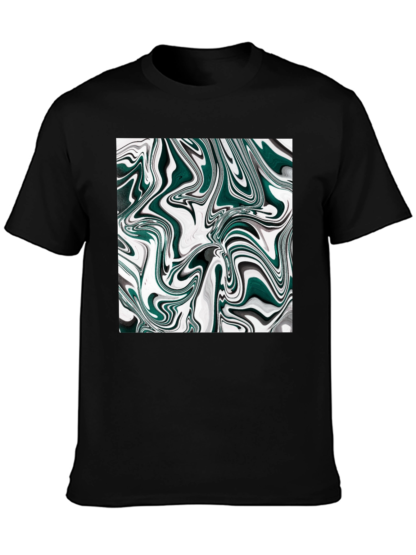 Abstract Swirl Graphic Tee