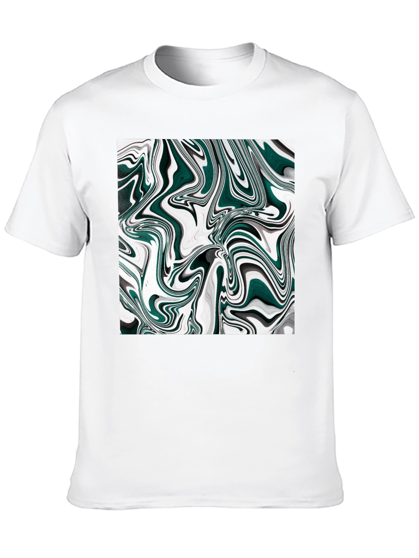 Abstract Swirl Graphic Tee