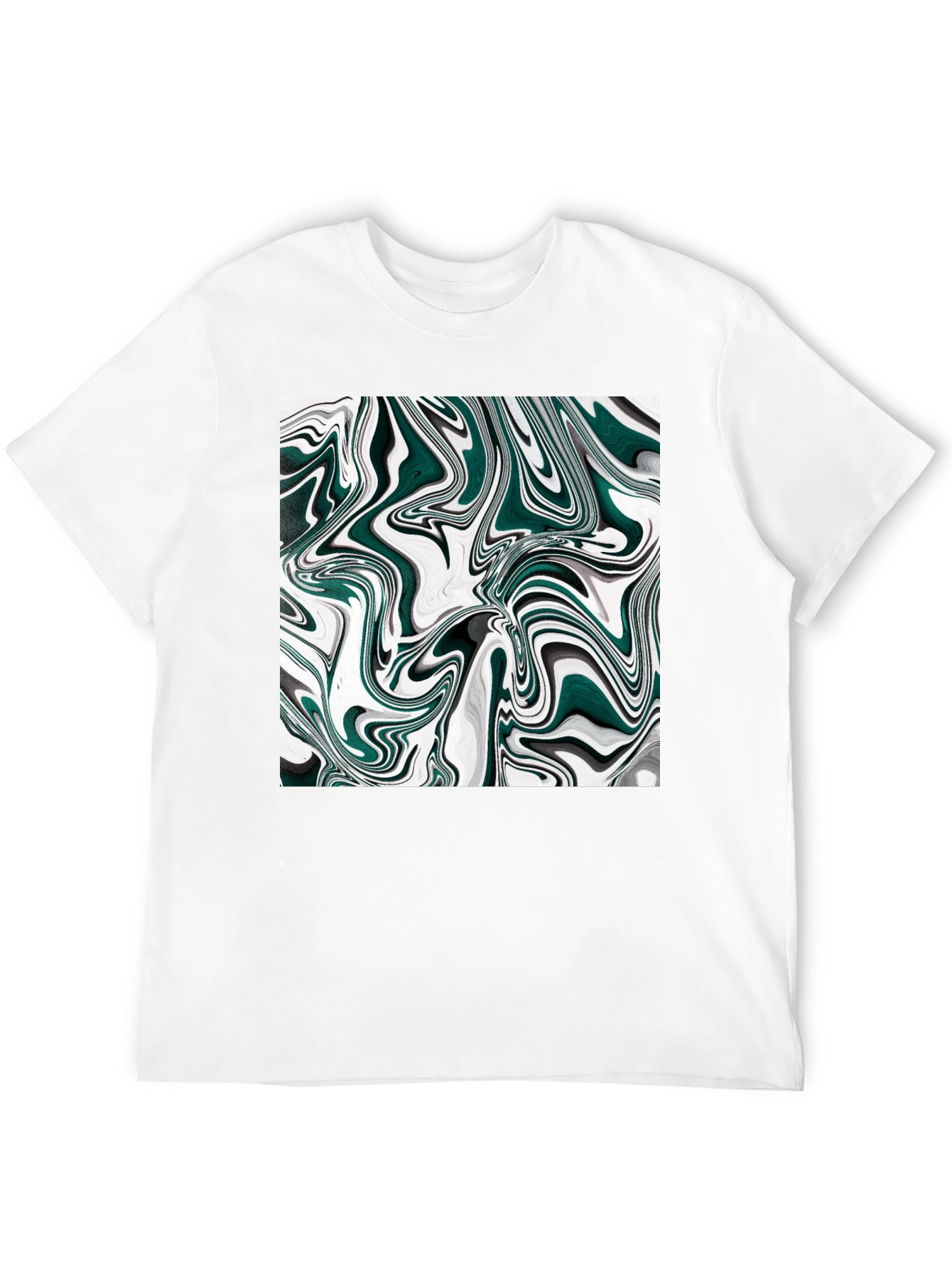 Abstract Swirl Graphic Tee