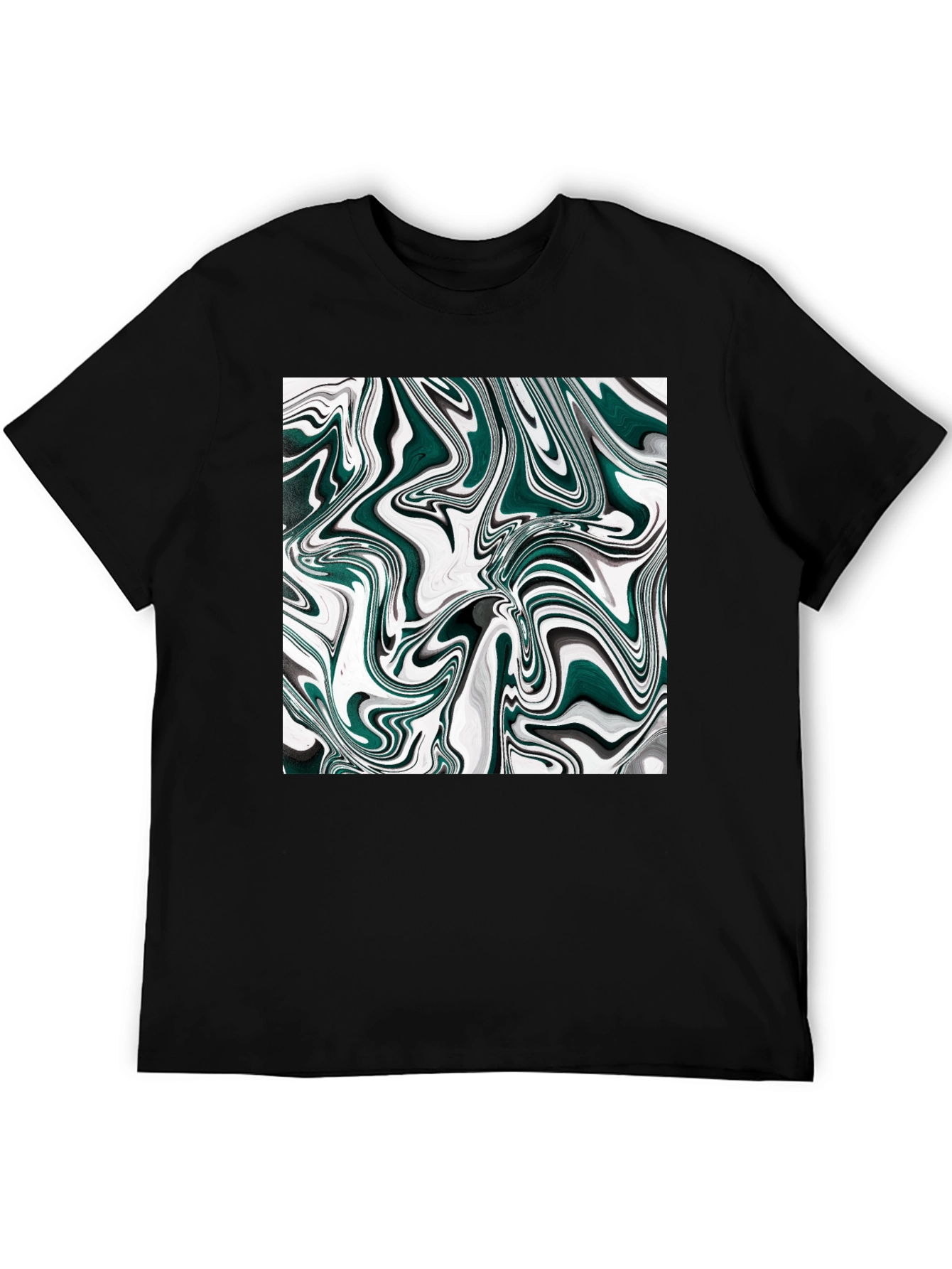 Abstract Swirl Graphic Tee