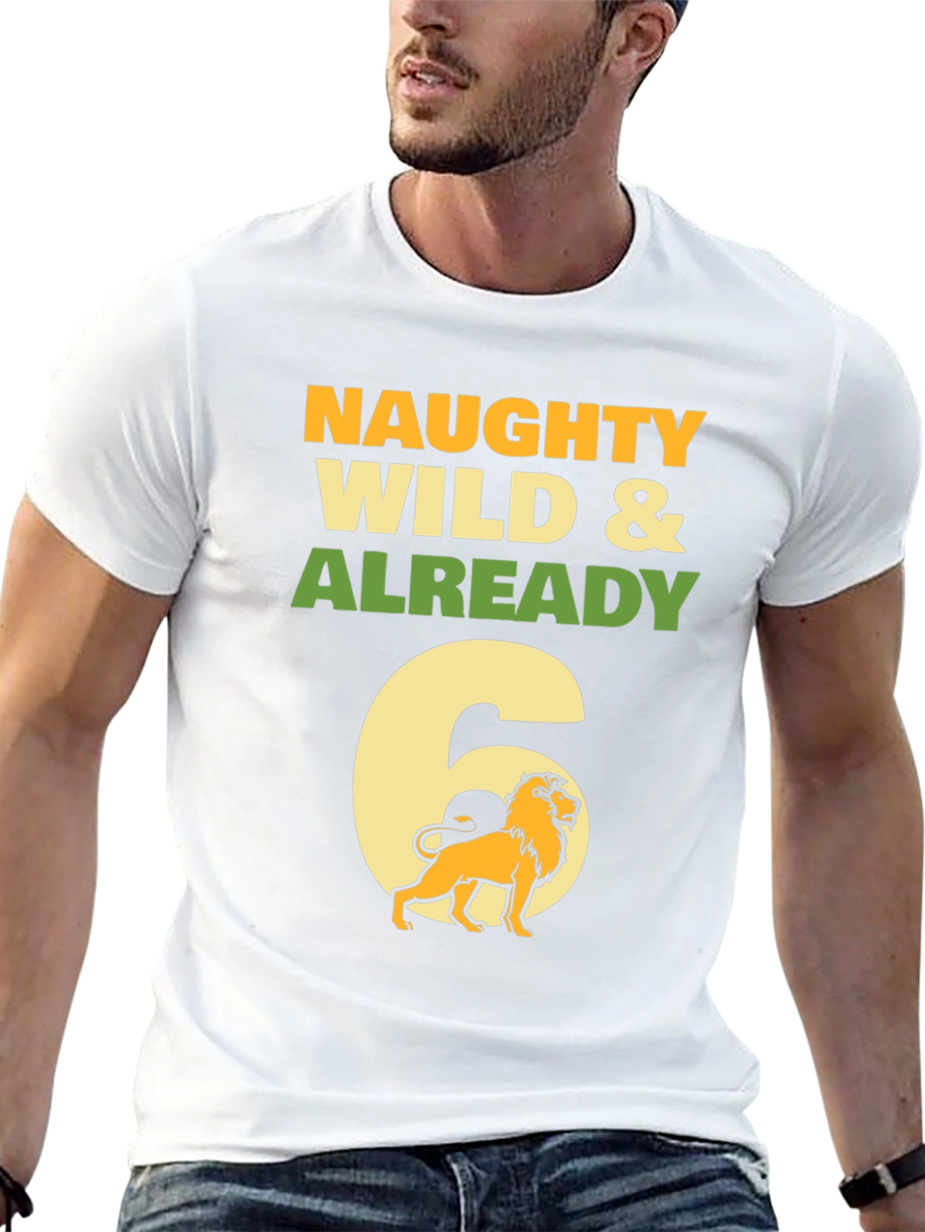 Naughty Wild & Already 6 Birthday T-Shirt