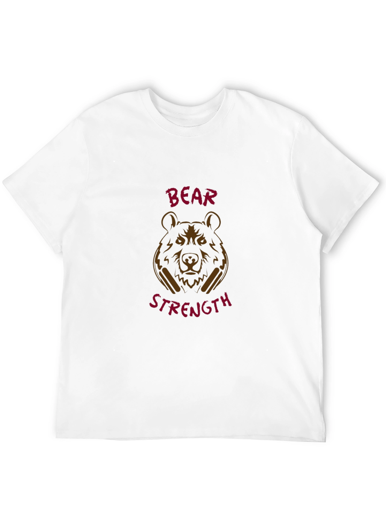 Bear Strength Black Graphic Tee