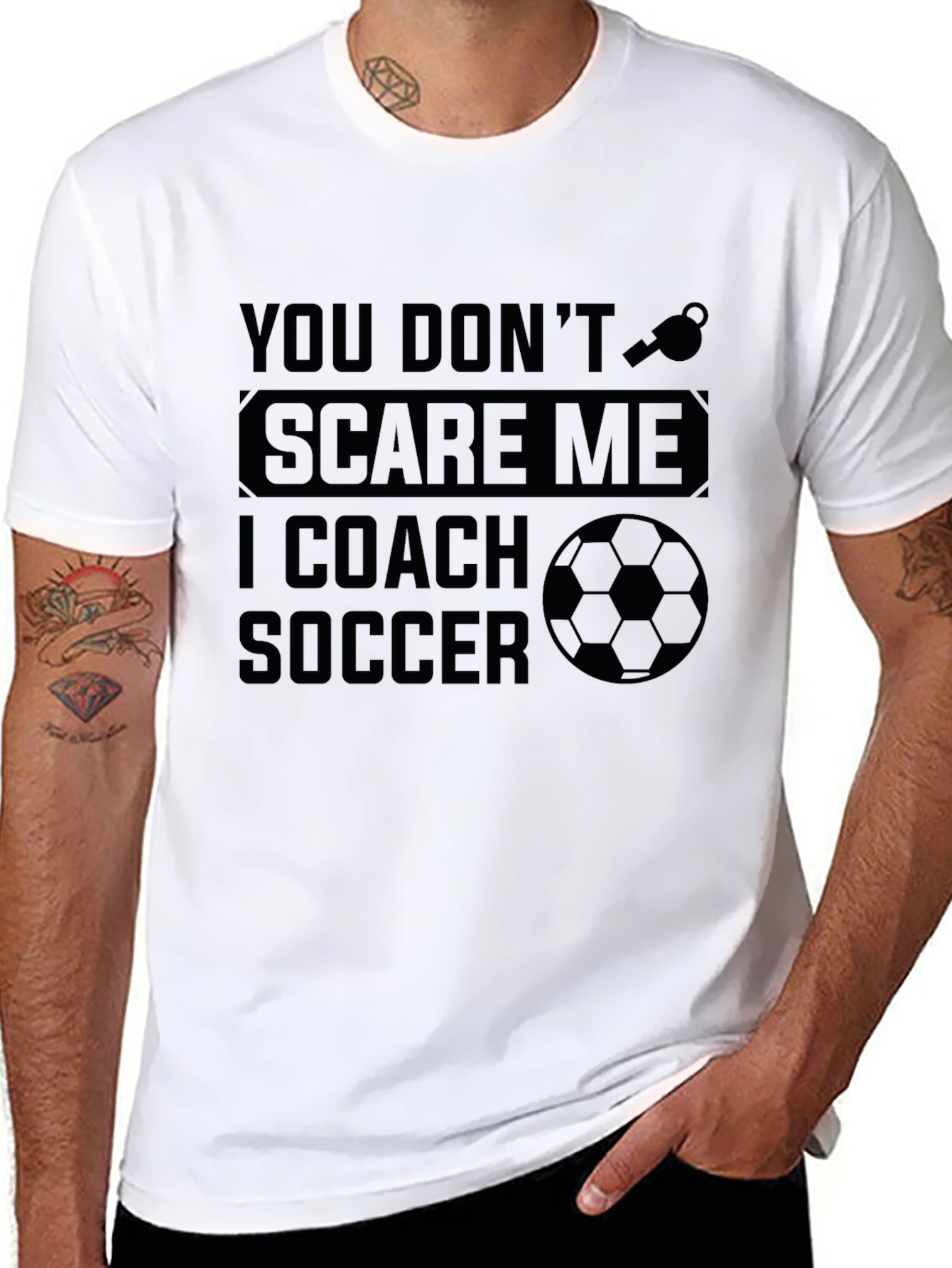 Soccer Coach T-Shirt - Dont Scare Me