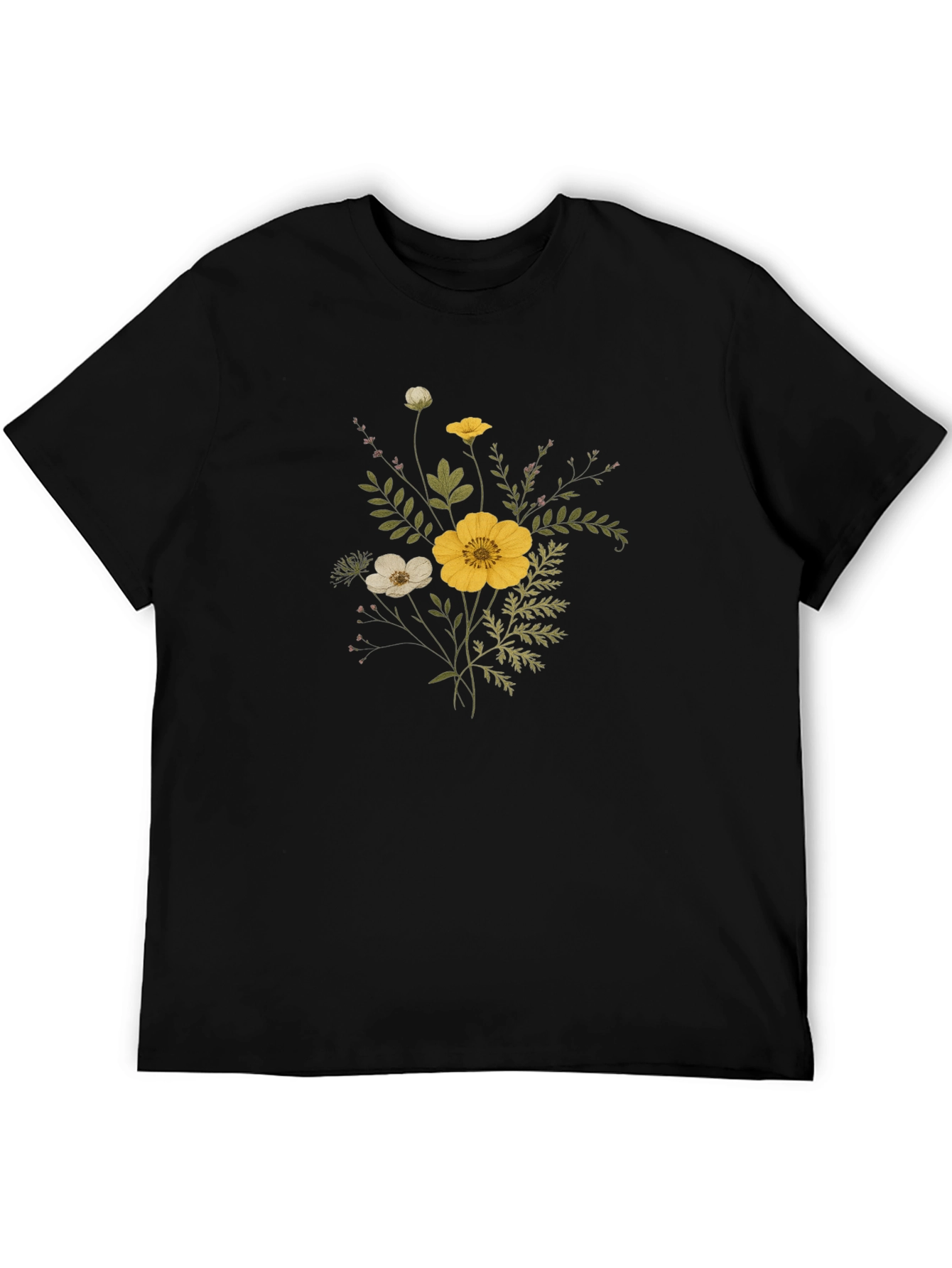 Floral Bouquet Graphic Tee - Stylish Unisex T-Shirt