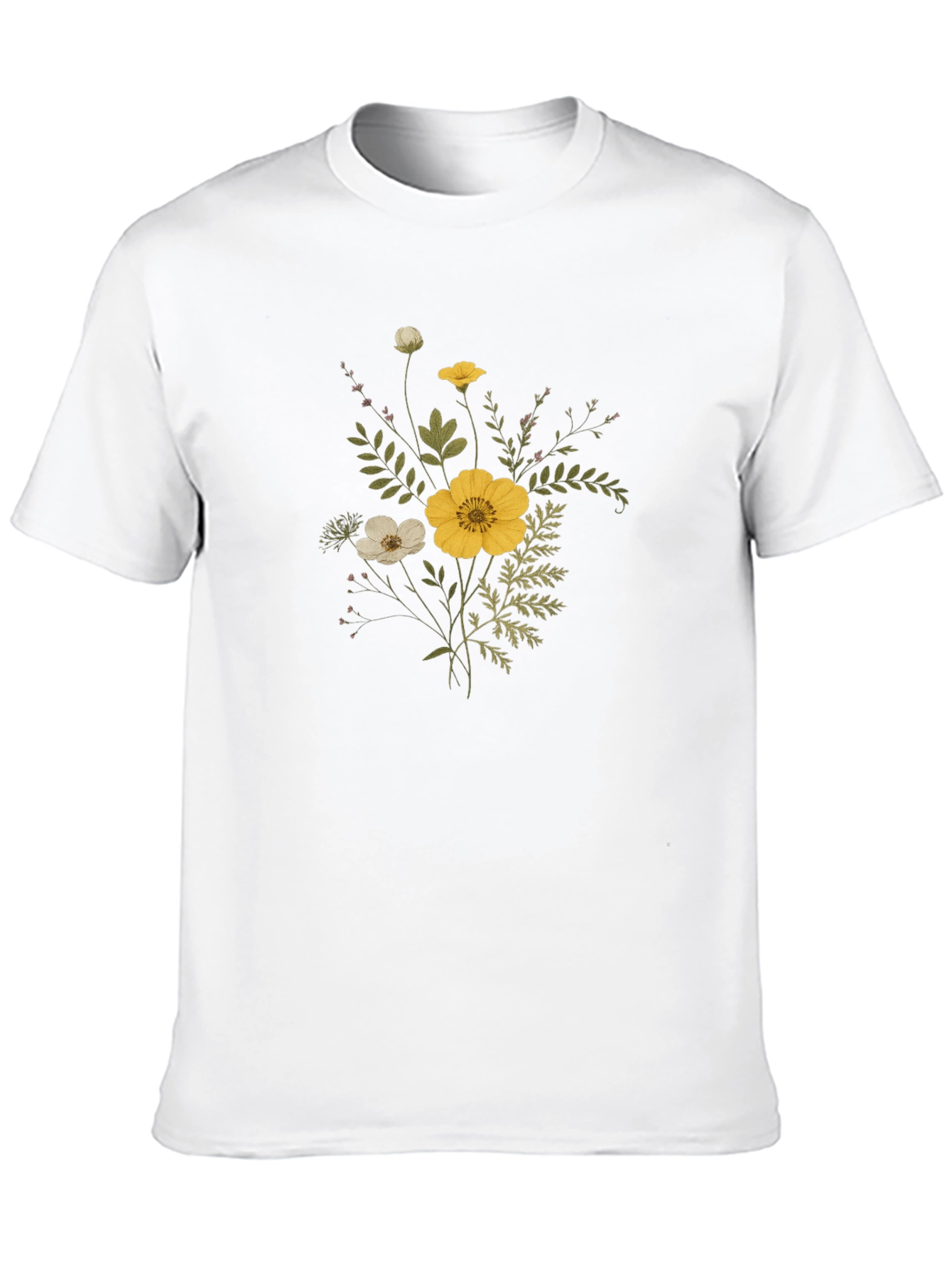 Floral Bouquet Graphic Tee - Stylish Unisex T-Shirt