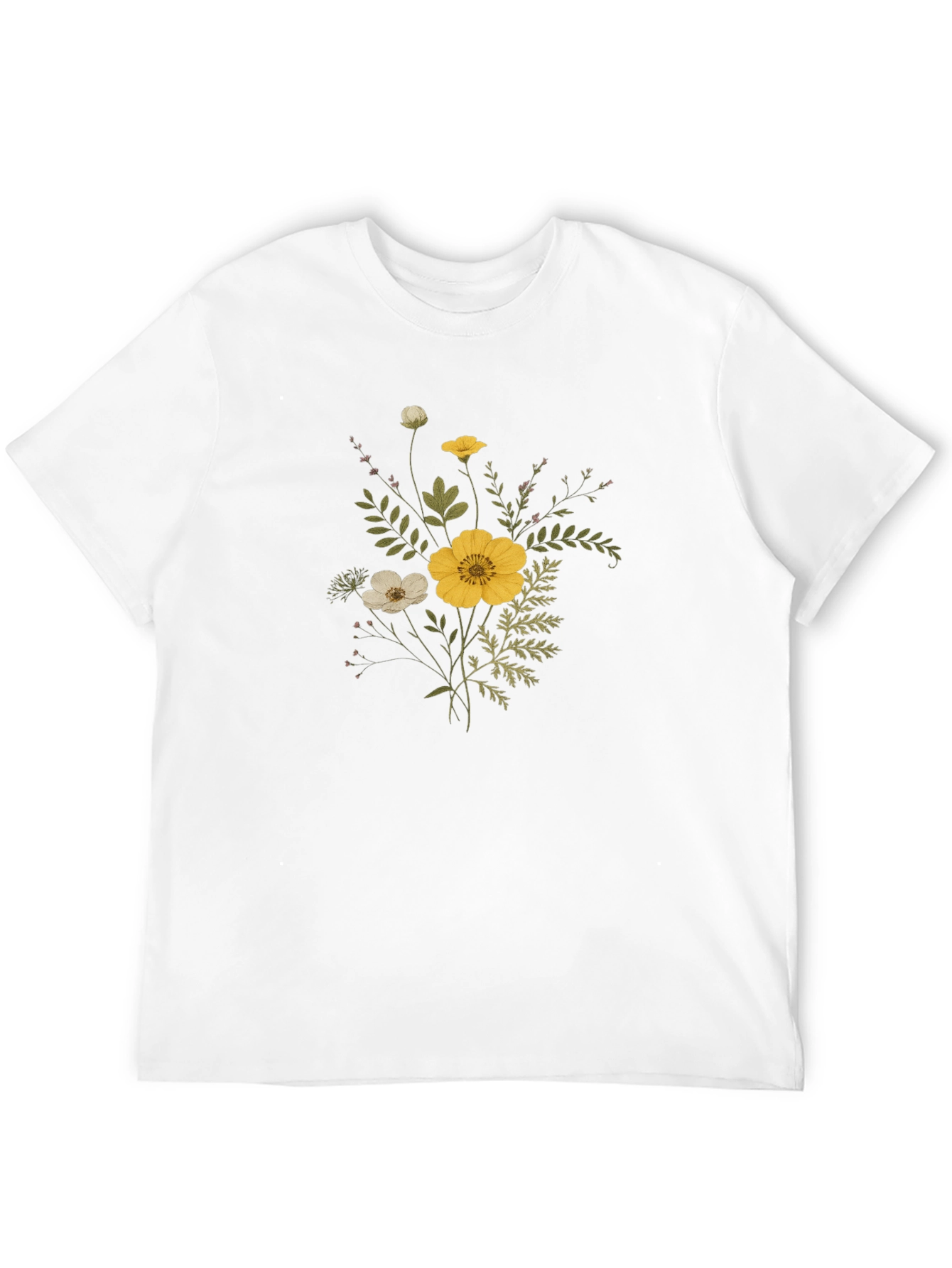 Floral Bouquet Graphic Tee - Stylish Unisex T-Shirt