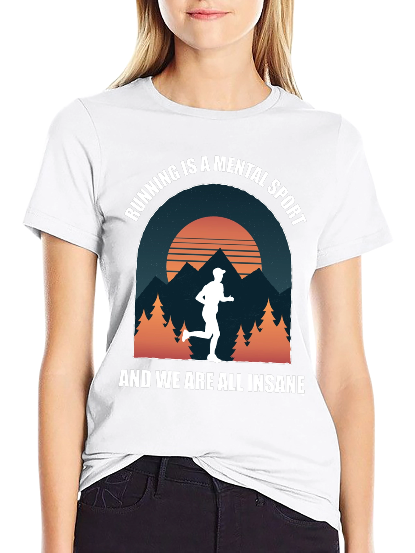 Running is a Mental Sport Graphic T-Shirt