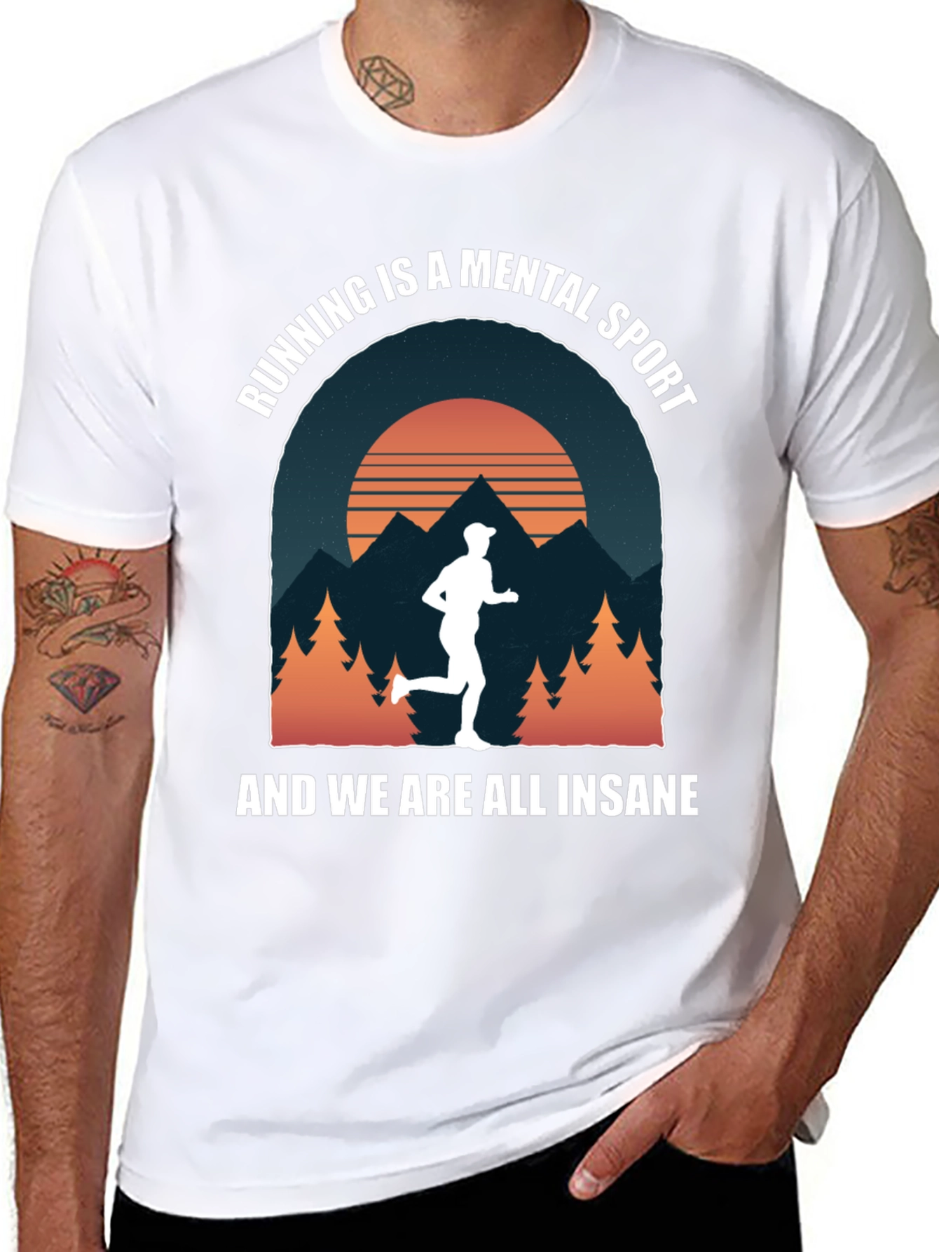 Running is a Mental Sport Graphic T-Shirt