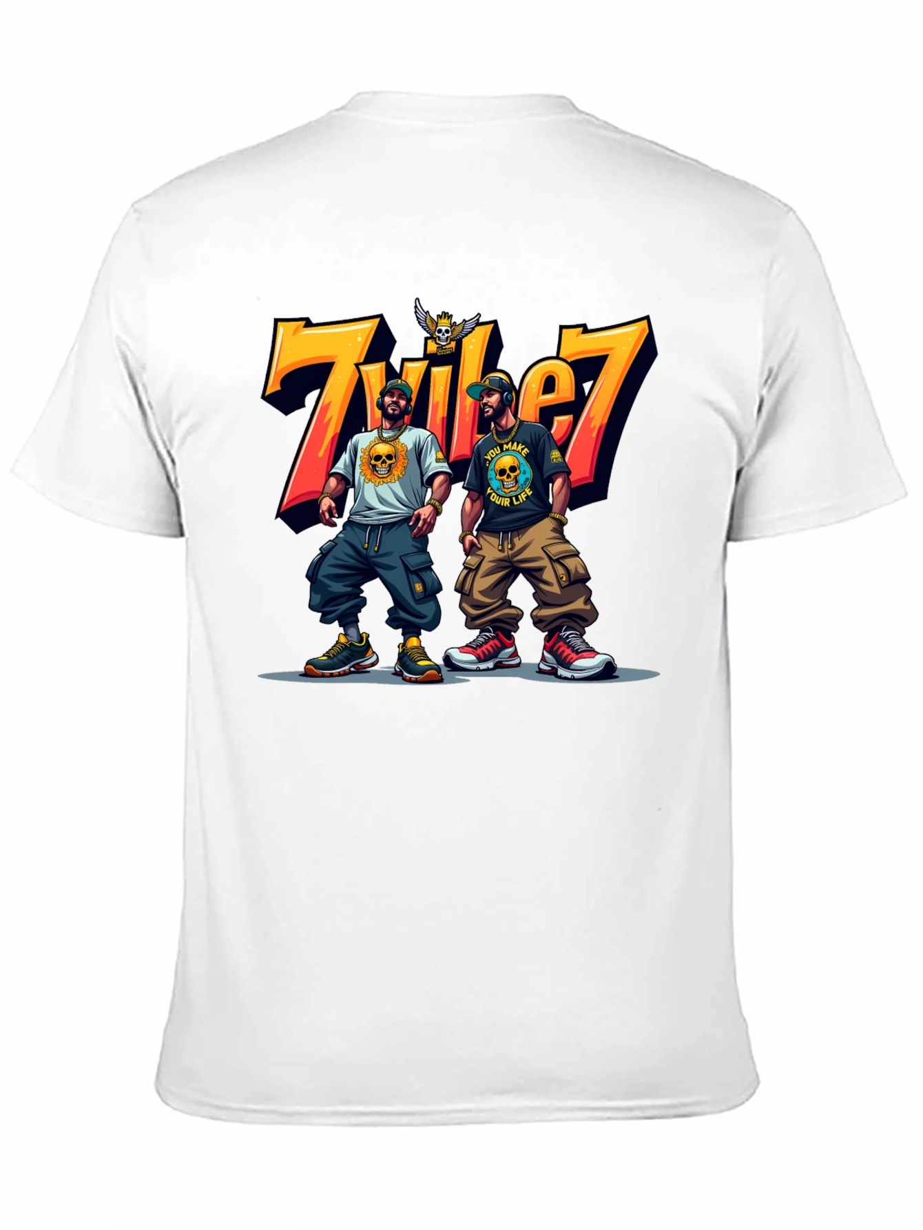 Tribe 7 Graphic Tee - Mens Black T-Shirt