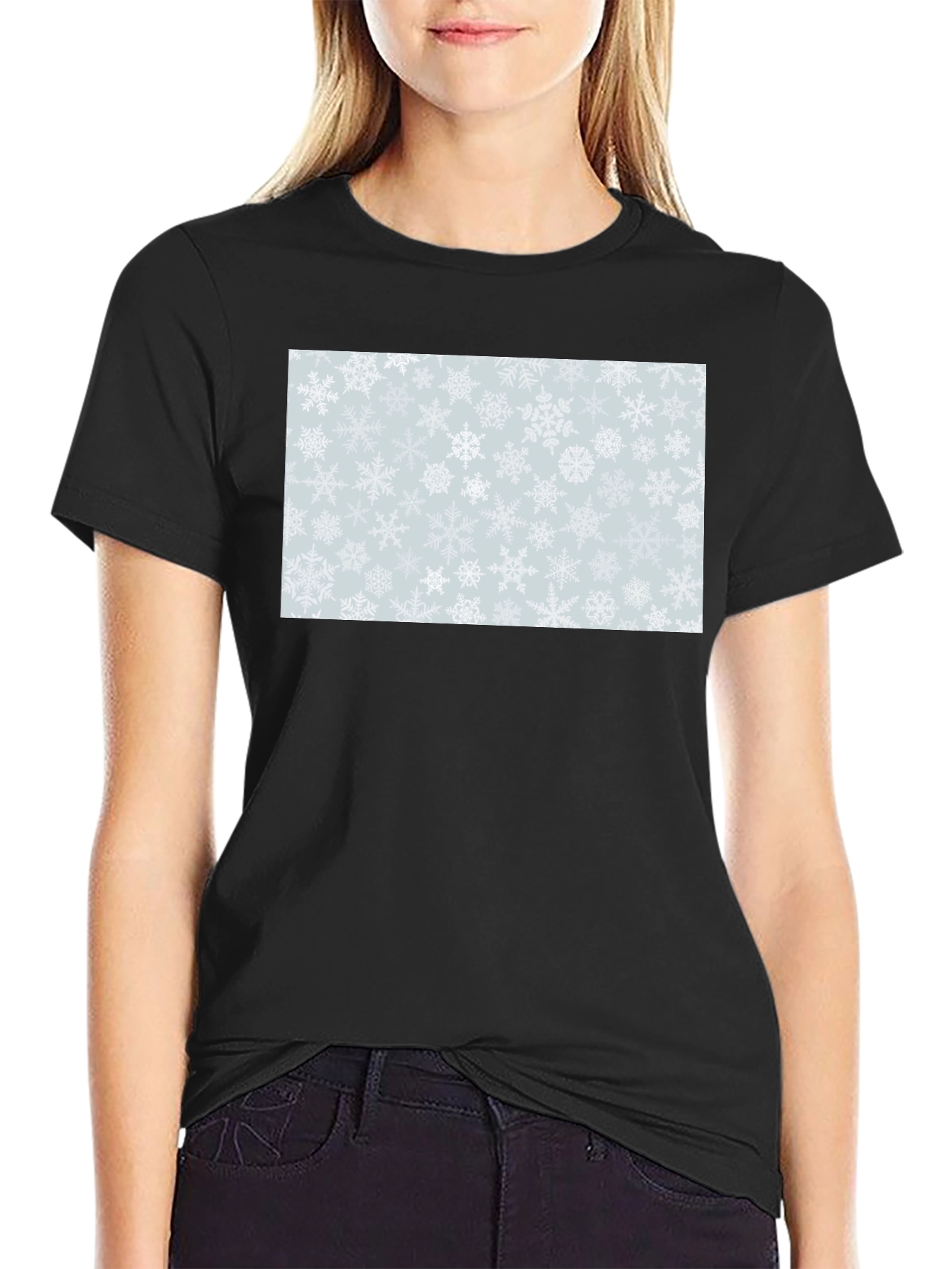 Snowflake Pattern T-Shirt