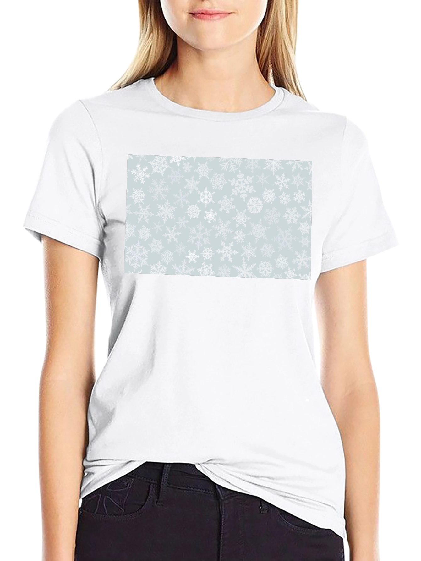 Snowflake Pattern T-Shirt