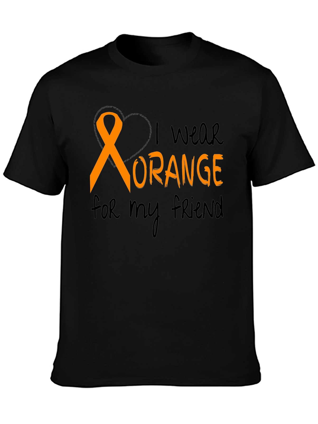 I Wear Orange T-Shirt Friend Support
