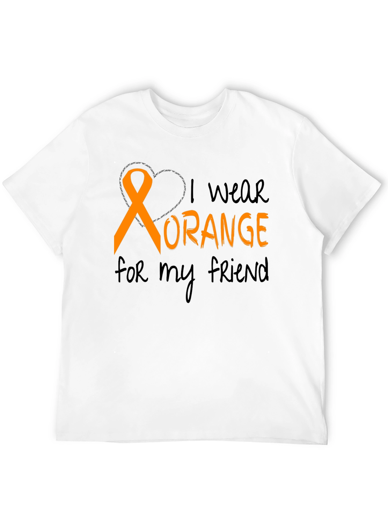 I Wear Orange T-Shirt Friend Support