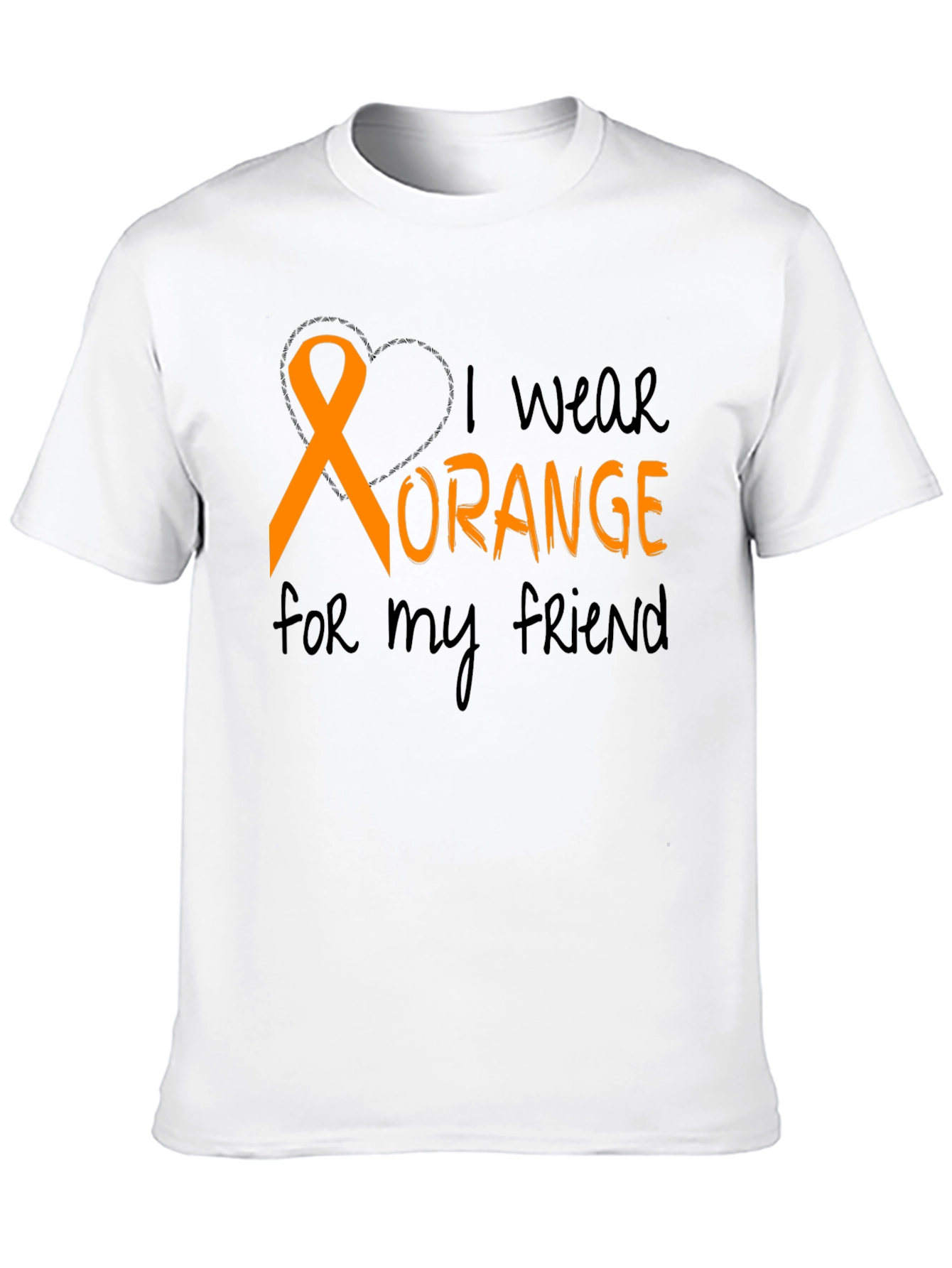 I Wear Orange T-Shirt Friend Support