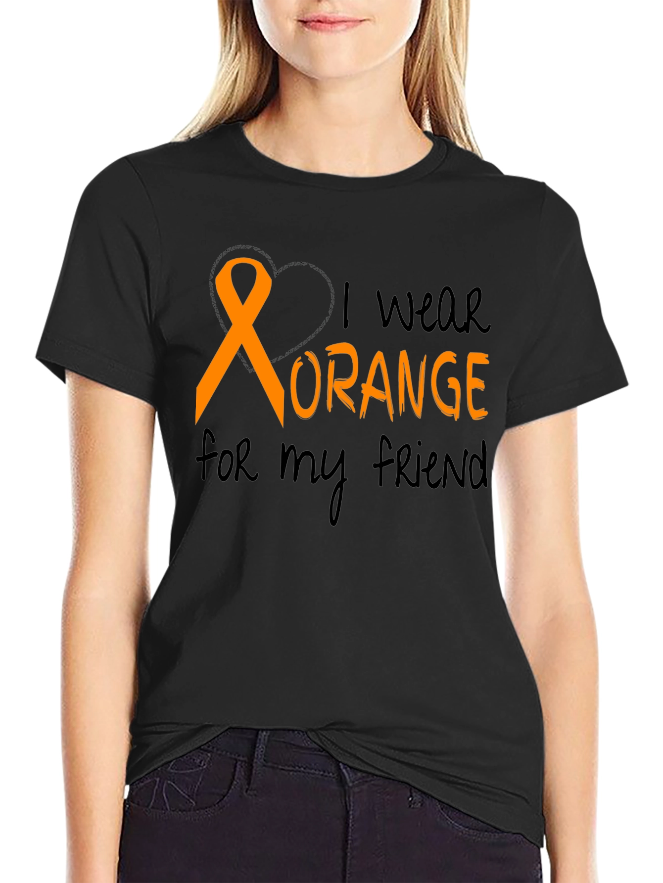 I Wear Orange T-Shirt Friend Support