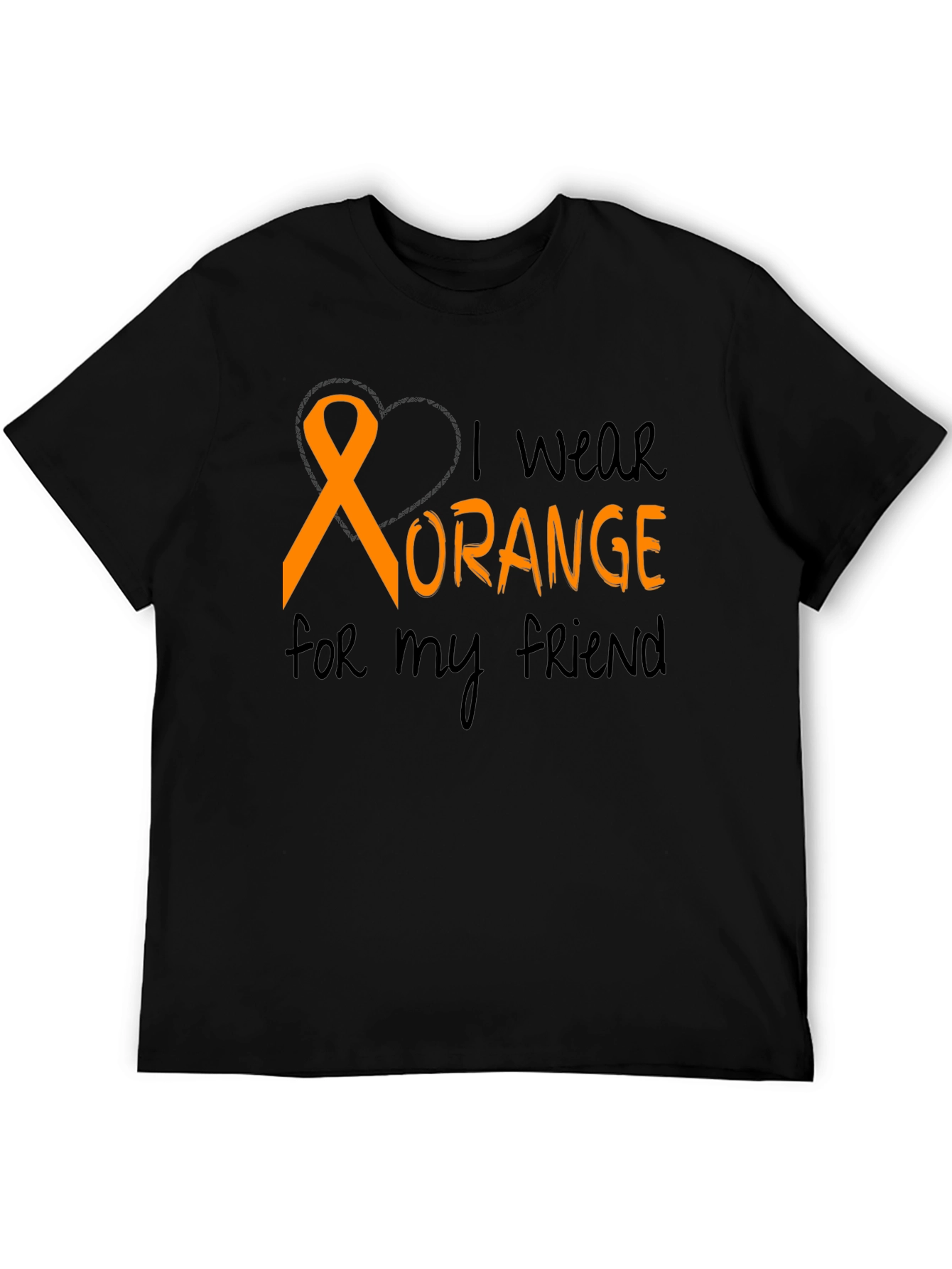 I Wear Orange T-Shirt Friend Support