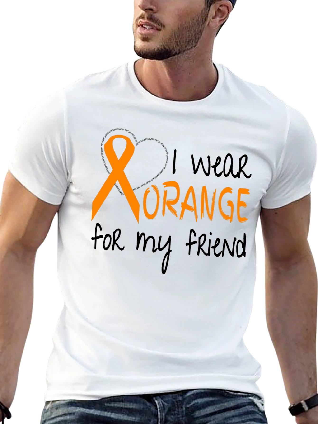 I Wear Orange T-Shirt Friend Support