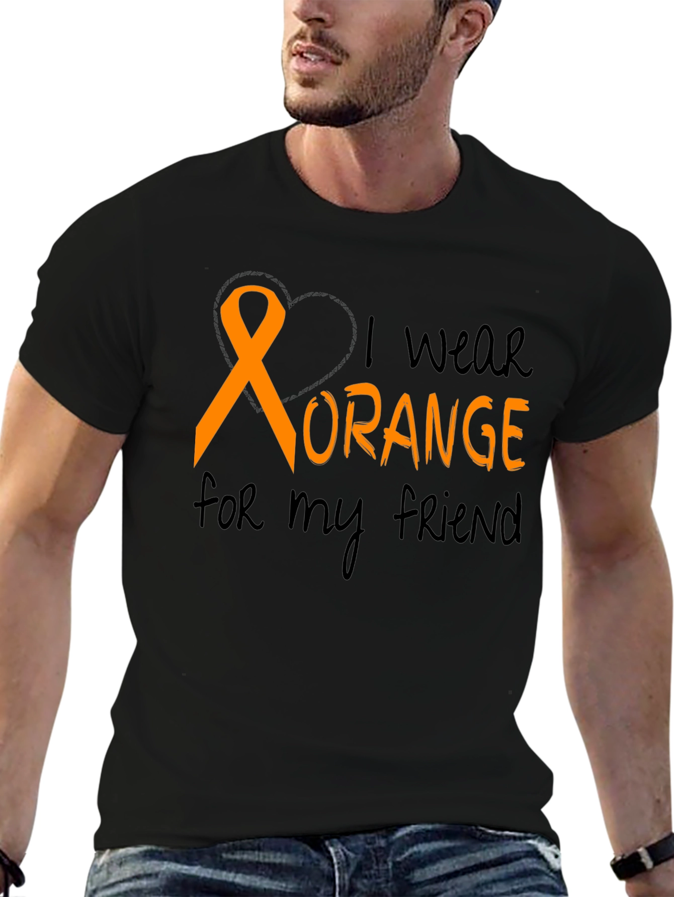 I Wear Orange T-Shirt Friend Support