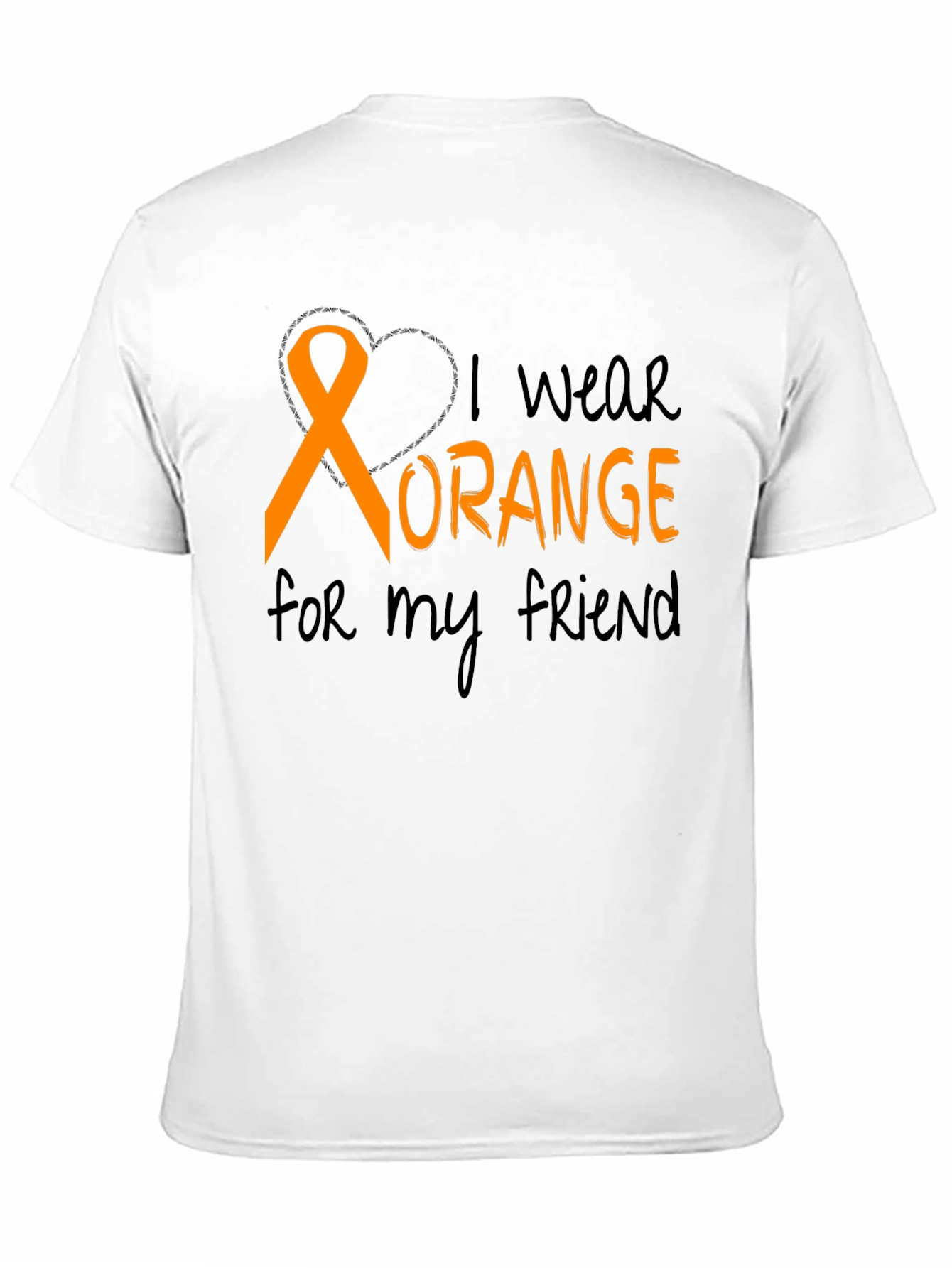 I Wear Orange T-Shirt Friend Support