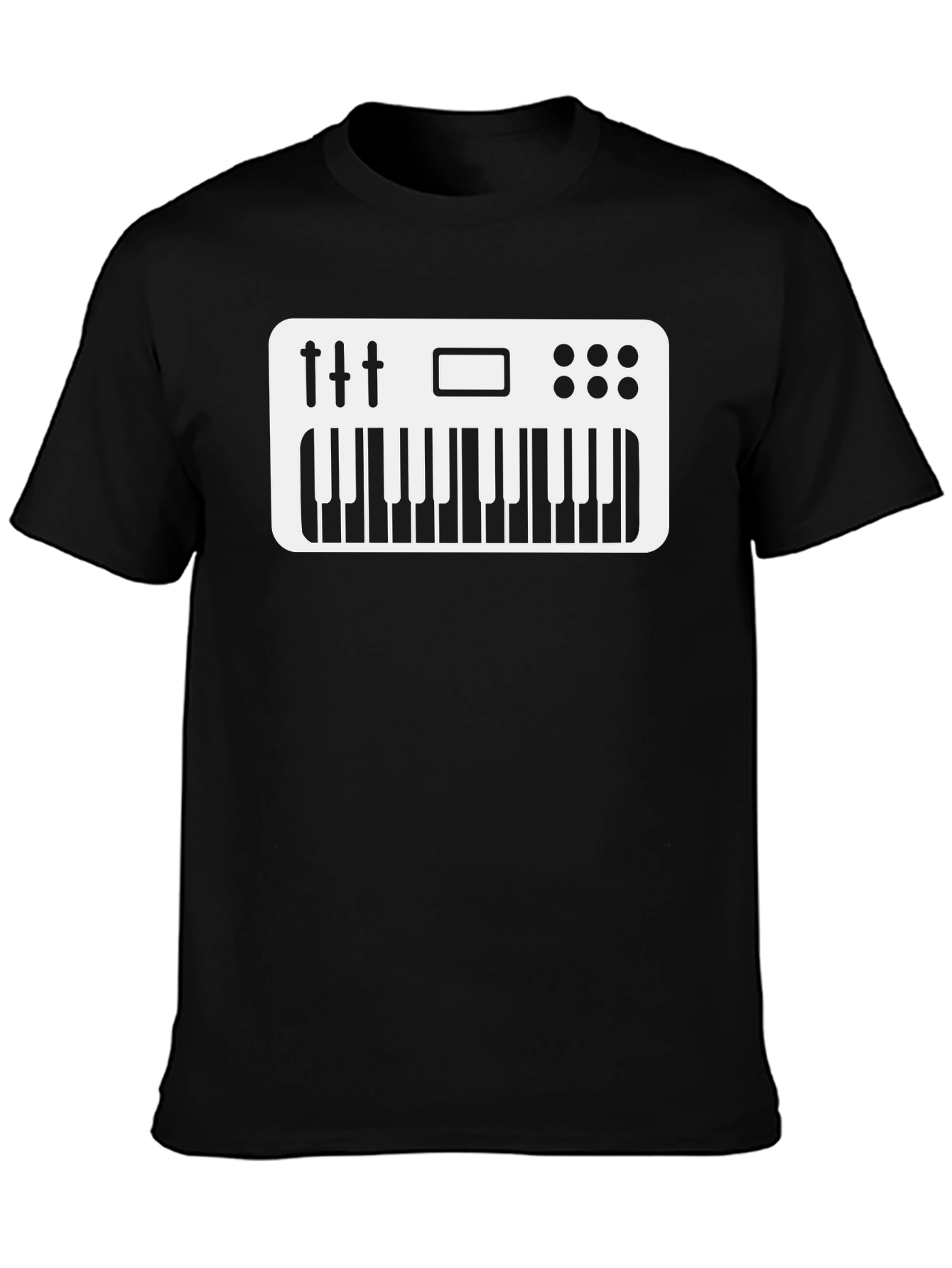 Synth Keyboard Graphic Tee - Musician Shirt