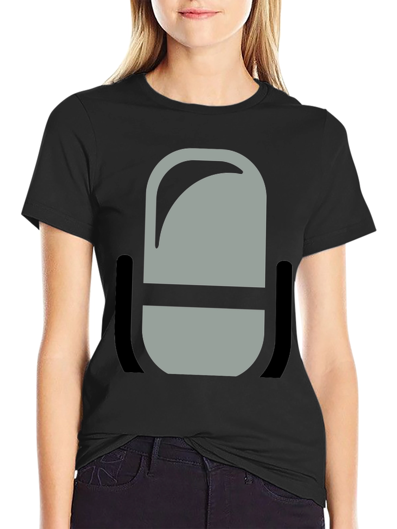 Podcast Microphone Graphic Tee - Black
