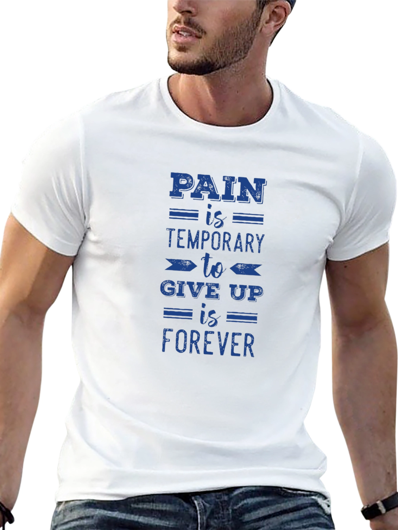 Motivational T-Shirt - Pain is Temporary