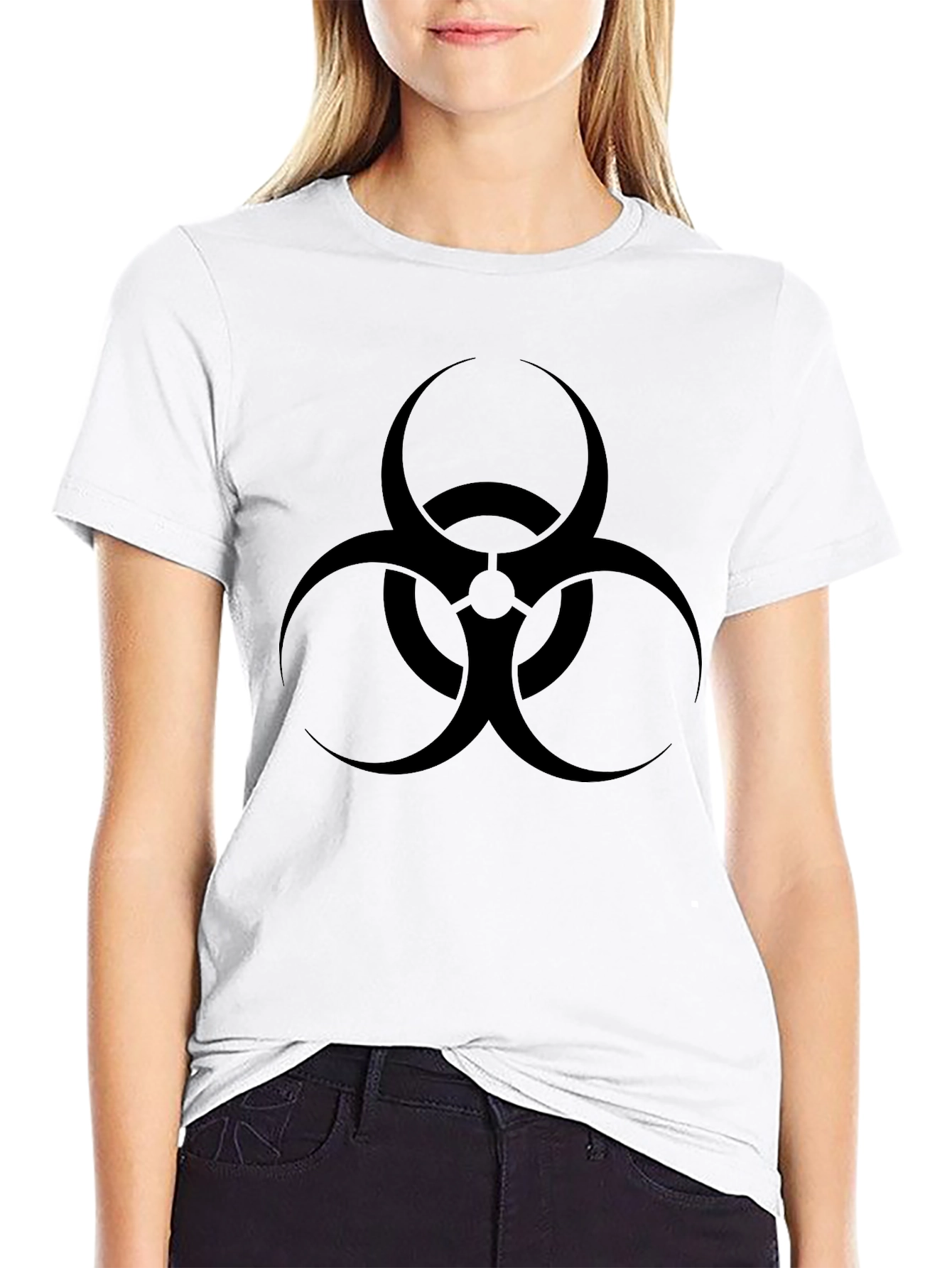 Black Biohazard Symbol T-Shirt