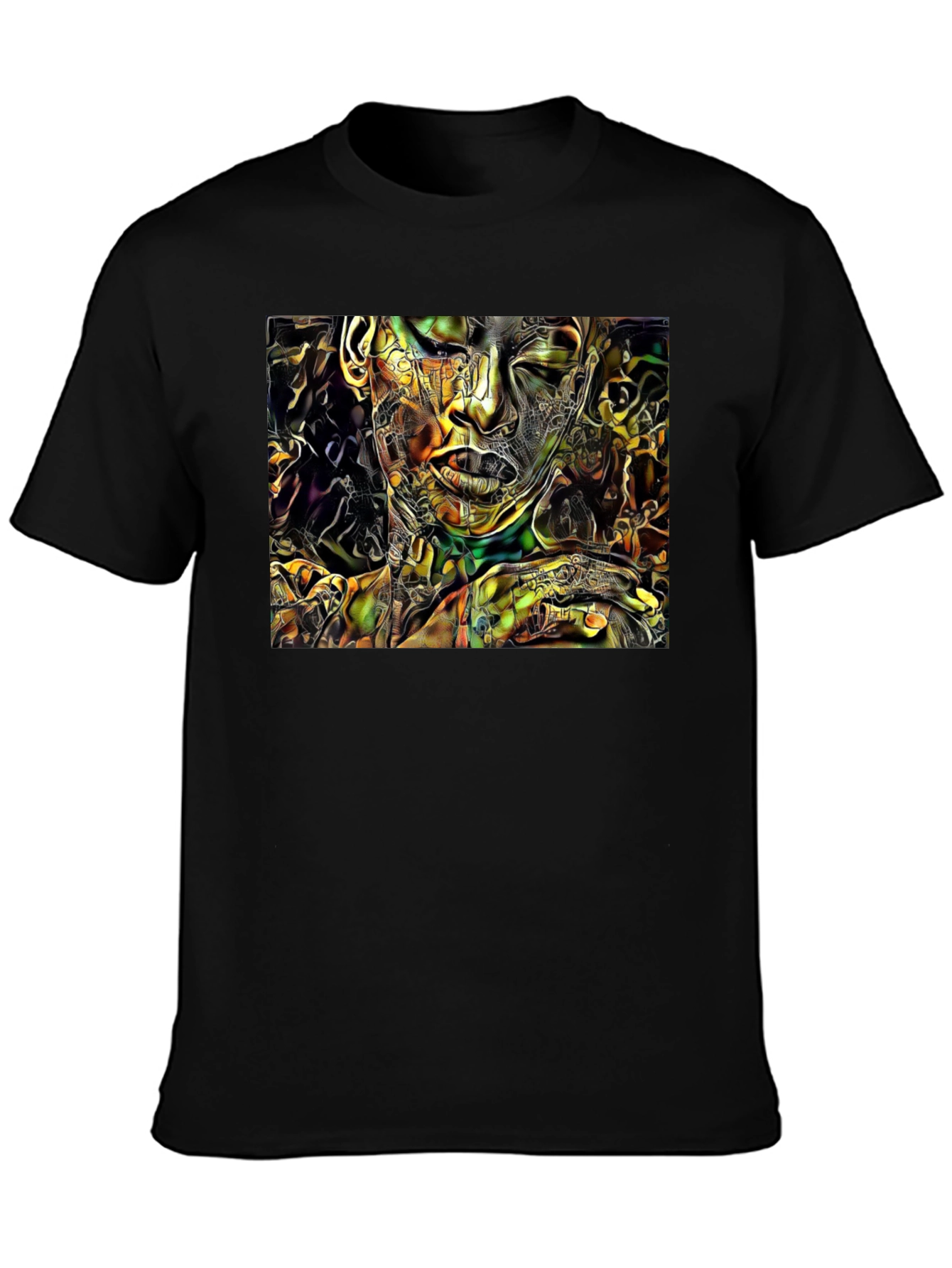 Abstract Art Graphic Black T-Shirt
