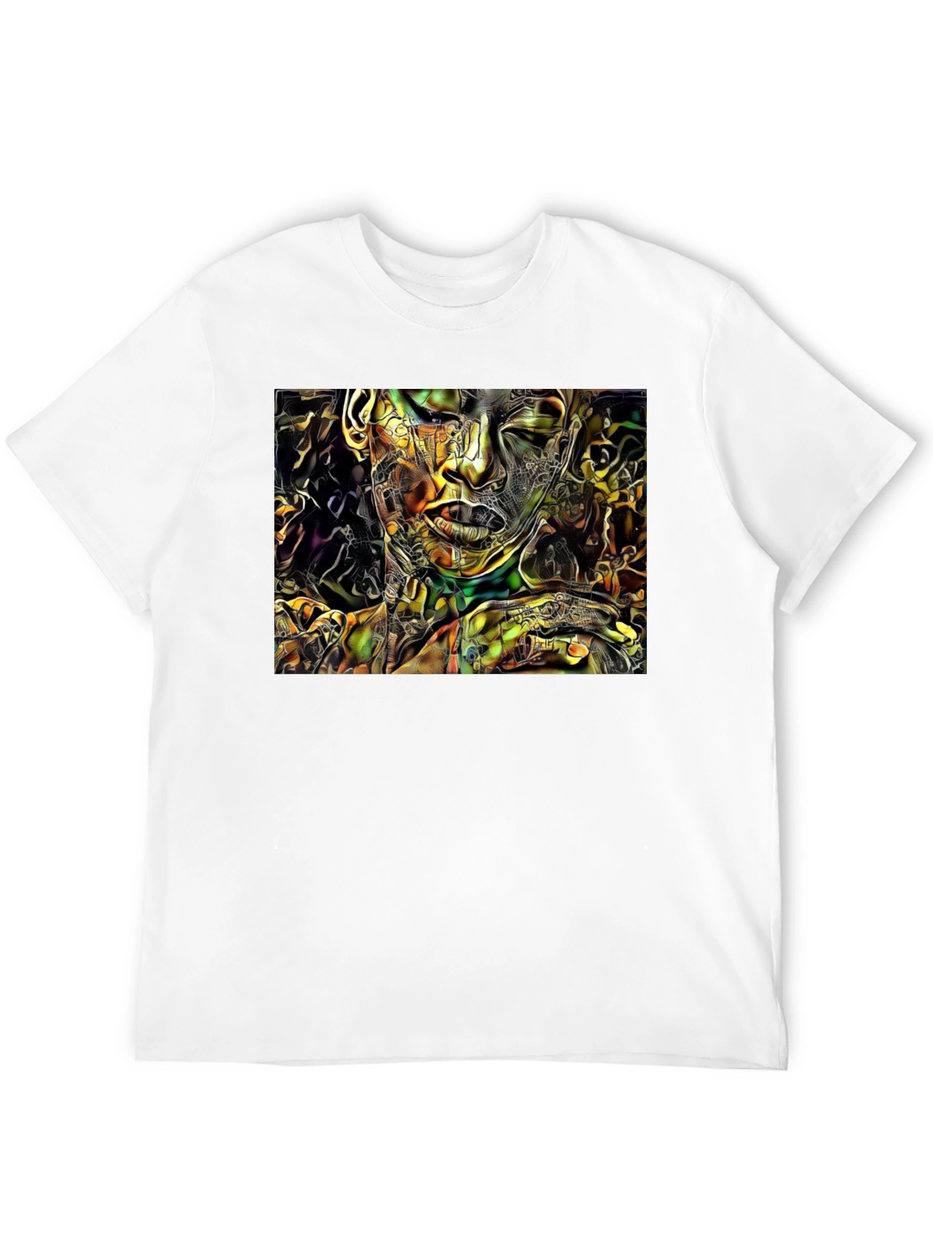Abstract Art Graphic Black T-Shirt